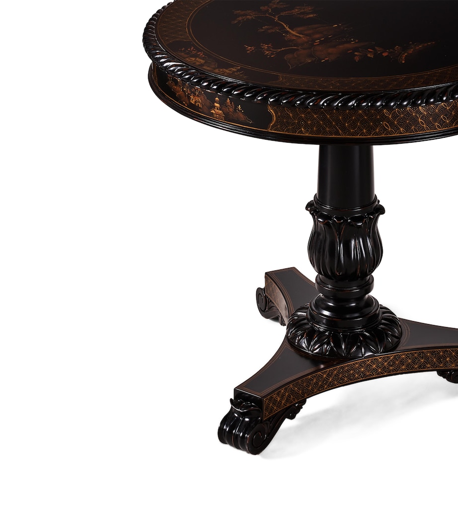 Mahogany Angeline End Table BLACK CHINOISERIES Image 4