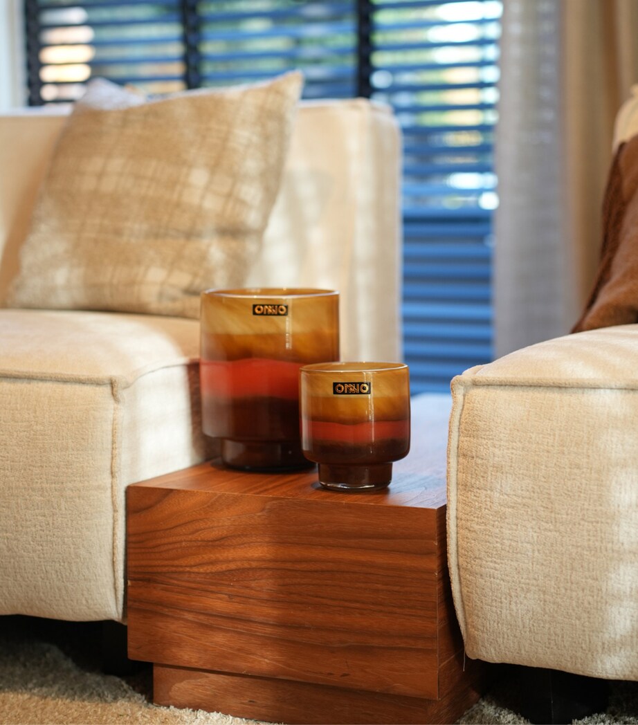 Onno Small Romy Cashmere Candle (195g) Tobacco Brown Image 4