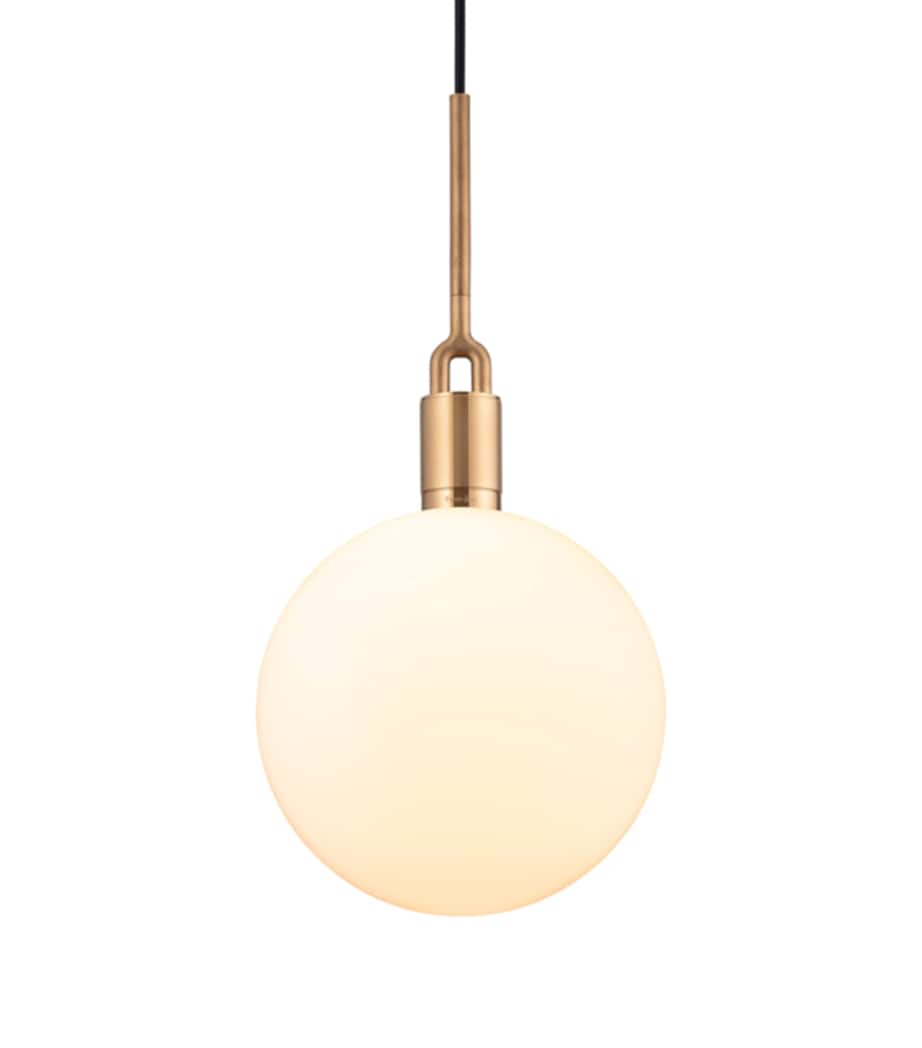 Globe Forked Pendant Light BRASS Image 1
