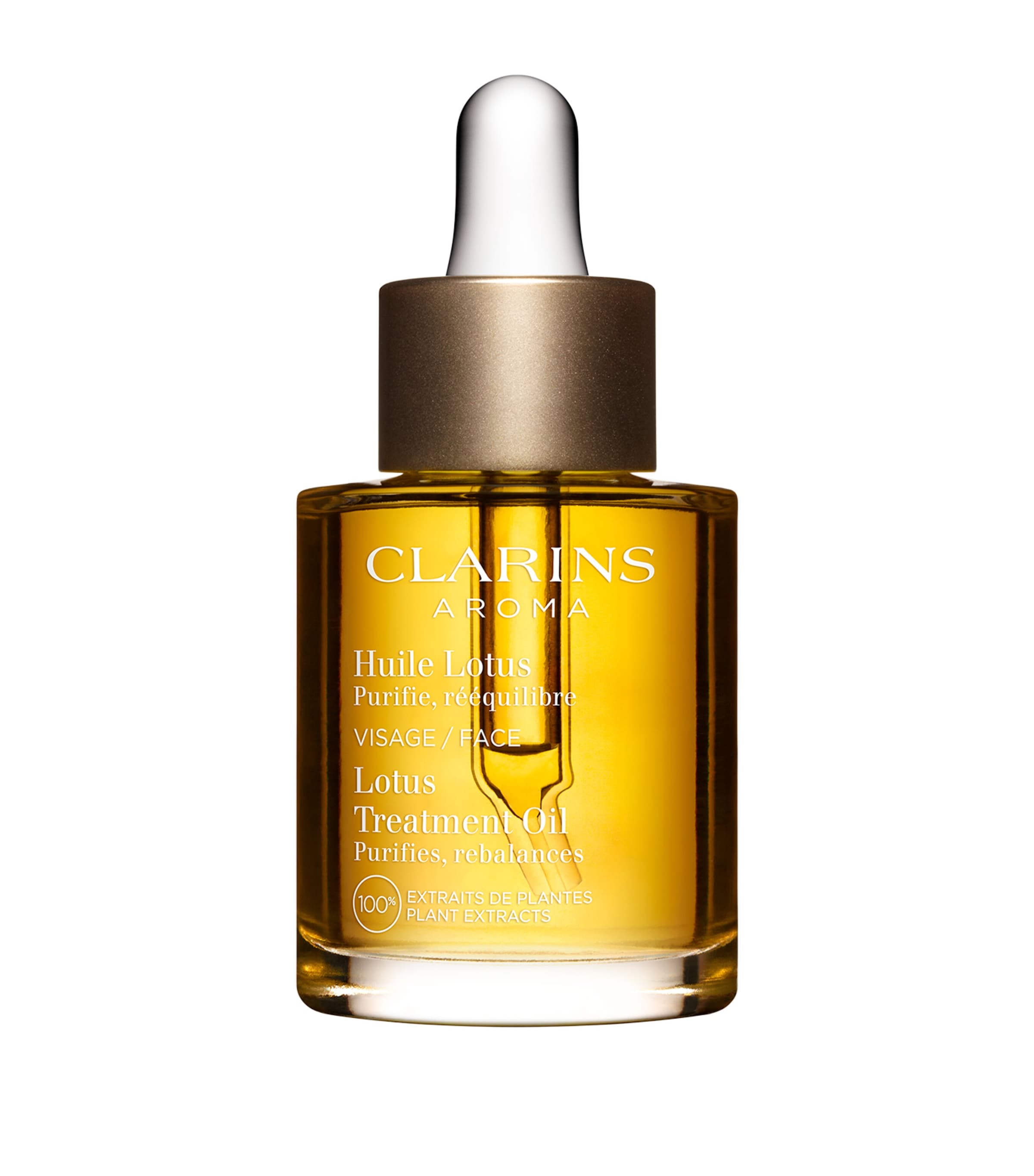 Clarins Lotus Face Oil In White