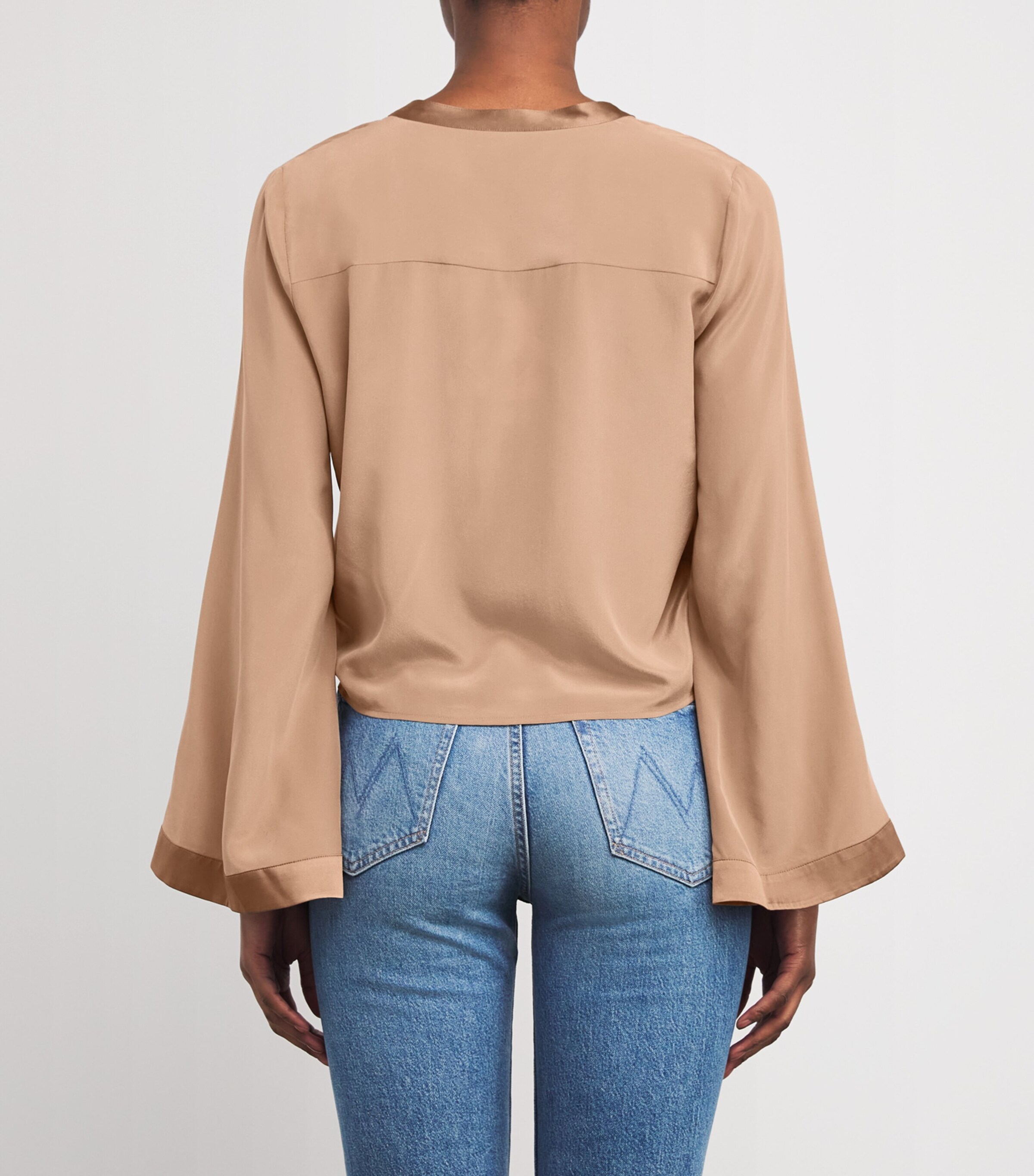 Silk Charlize Blouse CHOS CHOCOLATE MALT Image 4