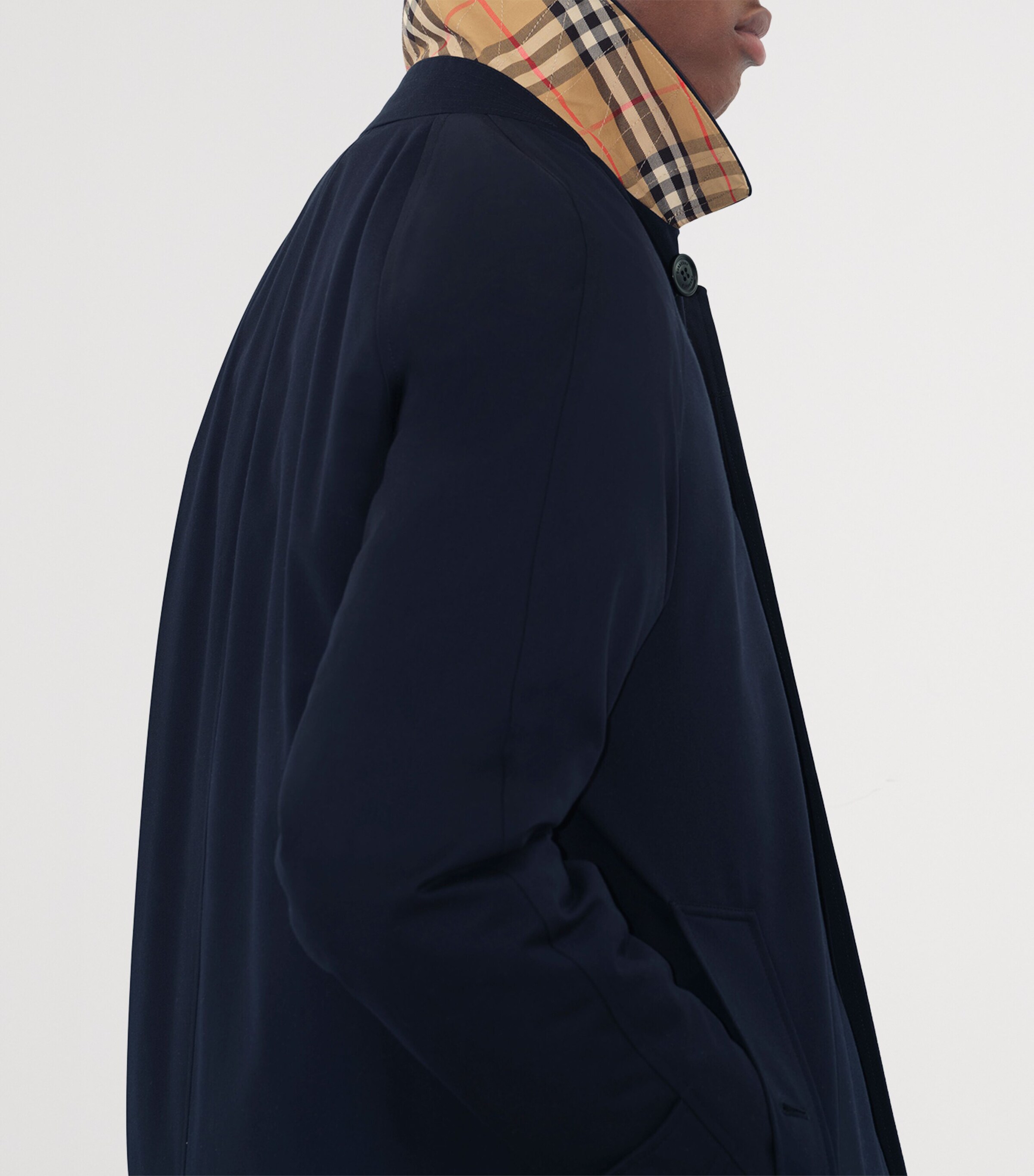 Mid-Length Camden Heritage Car Coat COAL BLUE Image 6