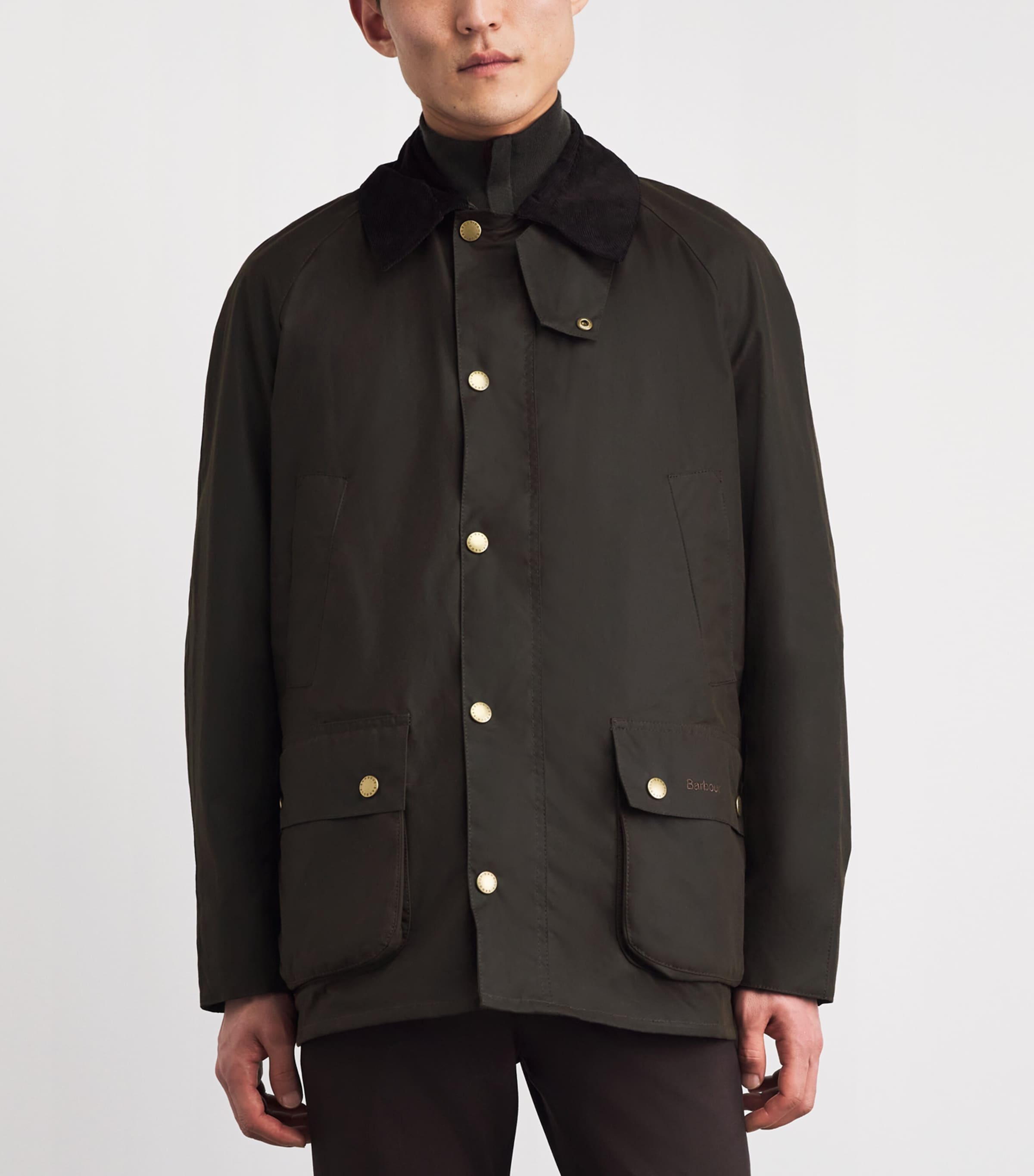 Waxed Ashby Jacket OLIVE Image 4