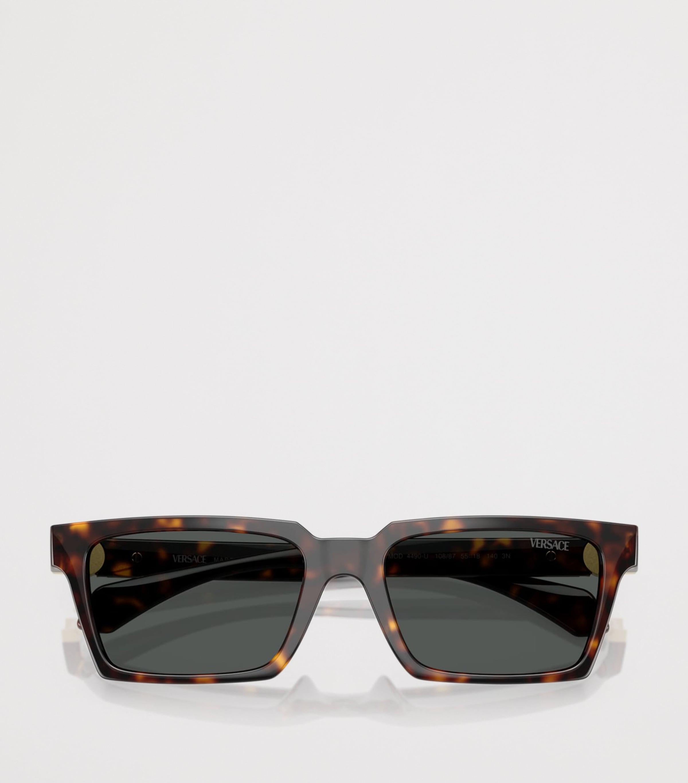 Versace Tortoiseshell Rectangular Sunglasses Image 5