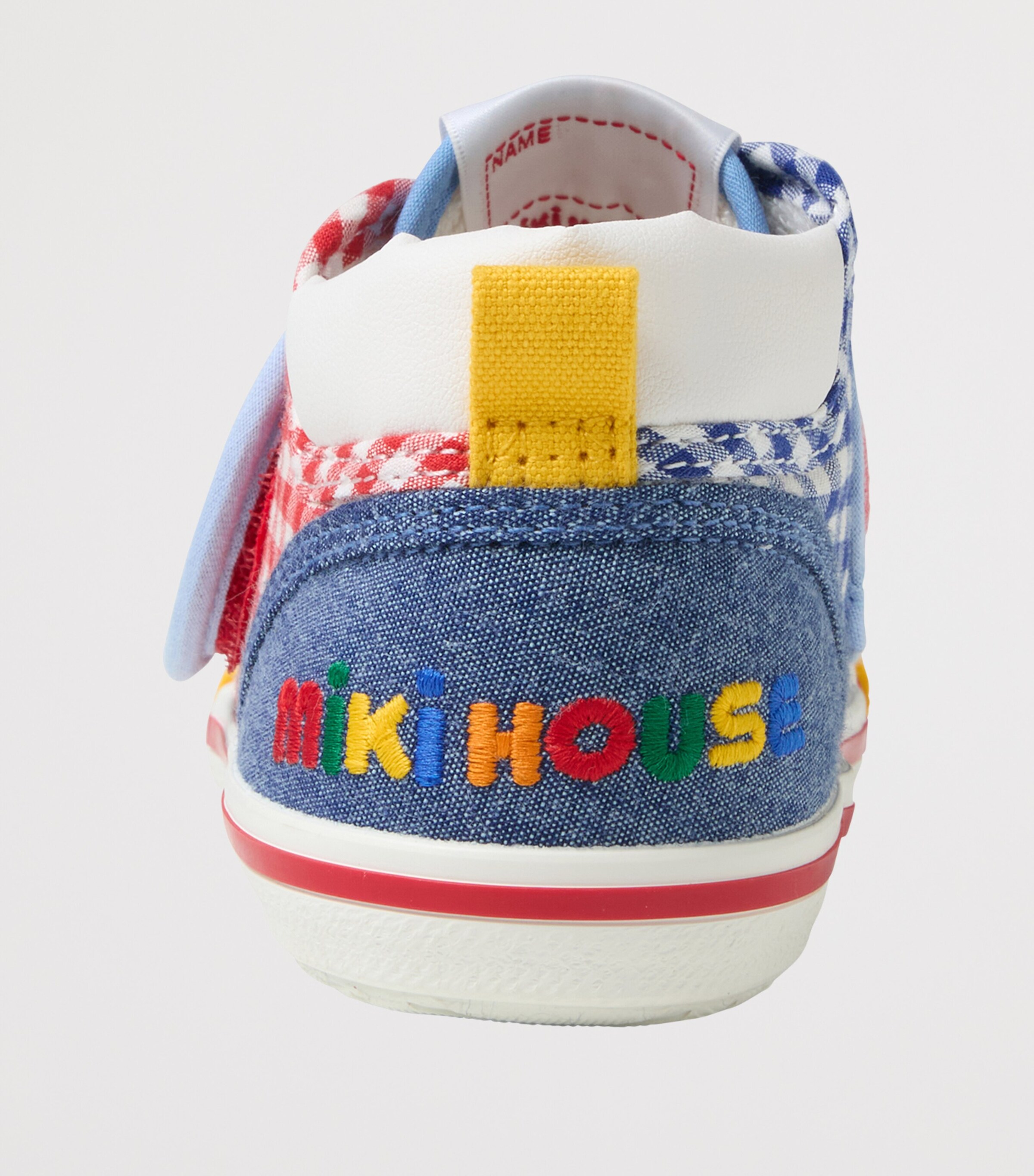 Miki House Cotton-Blend Embroidered Sneakers Image 8