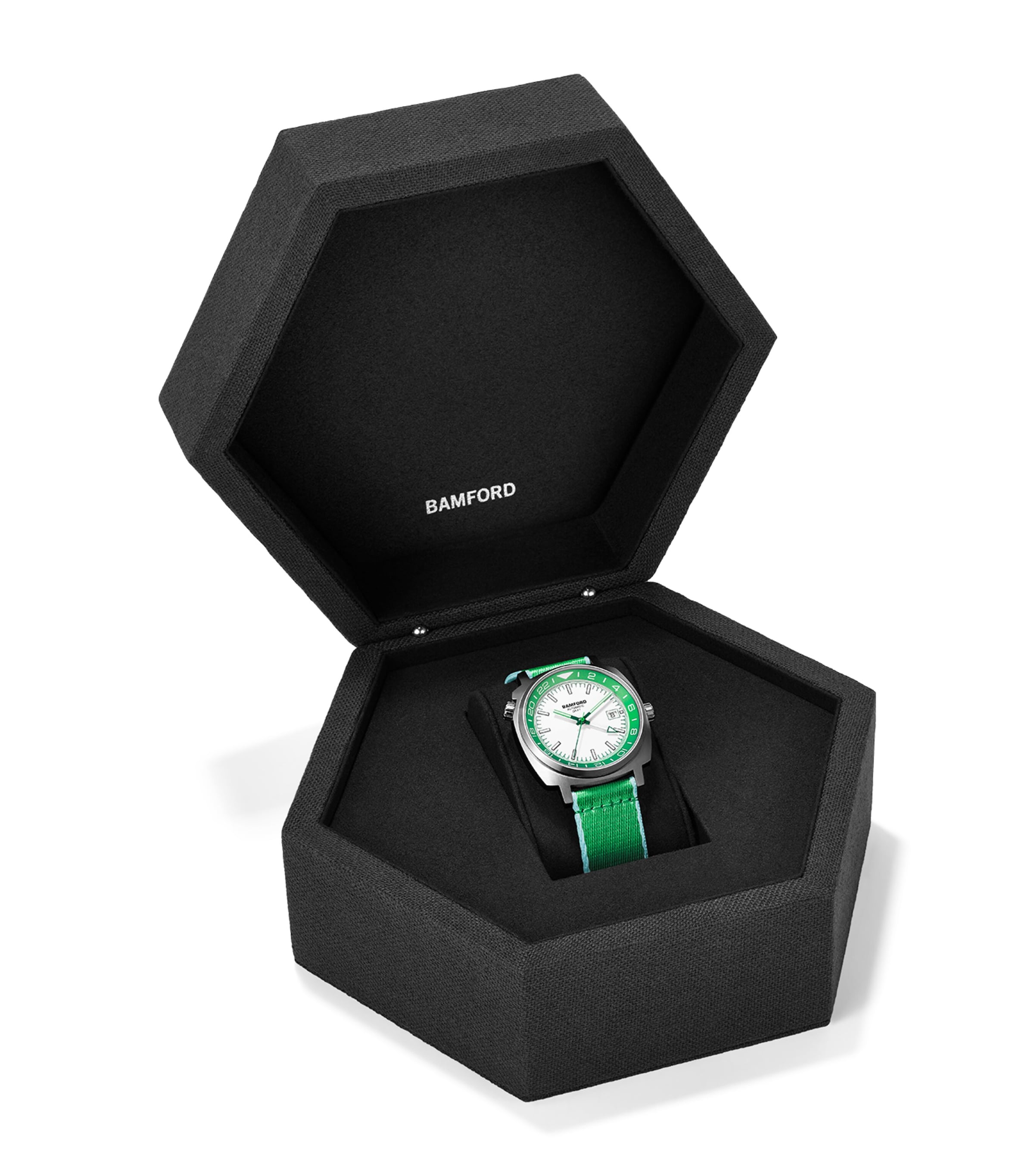 Stainless Steel GMT Summer +8 Watch 40mm GREEN Image 5