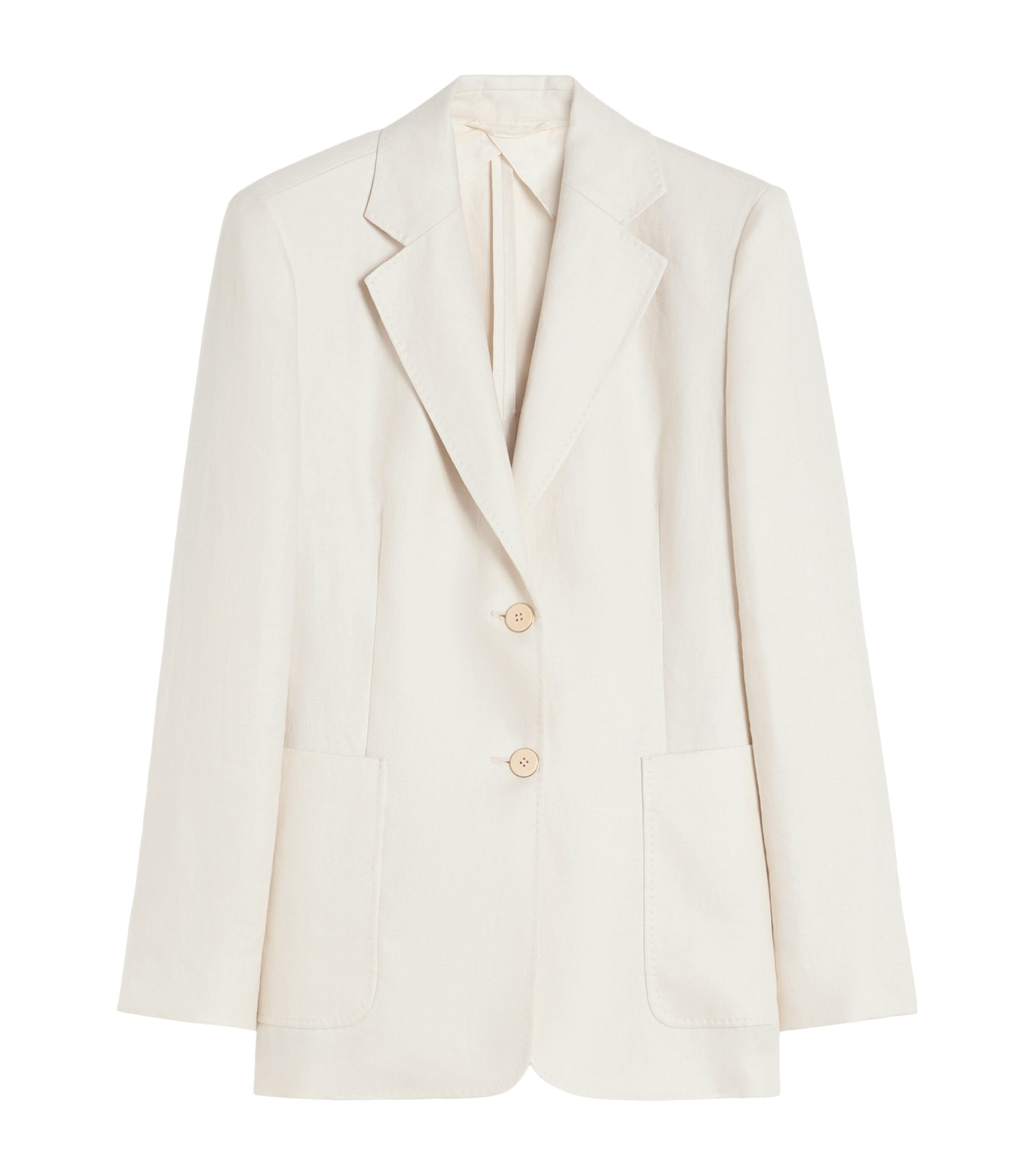 Max Mara Womens Linen Blazer Beige Image 1