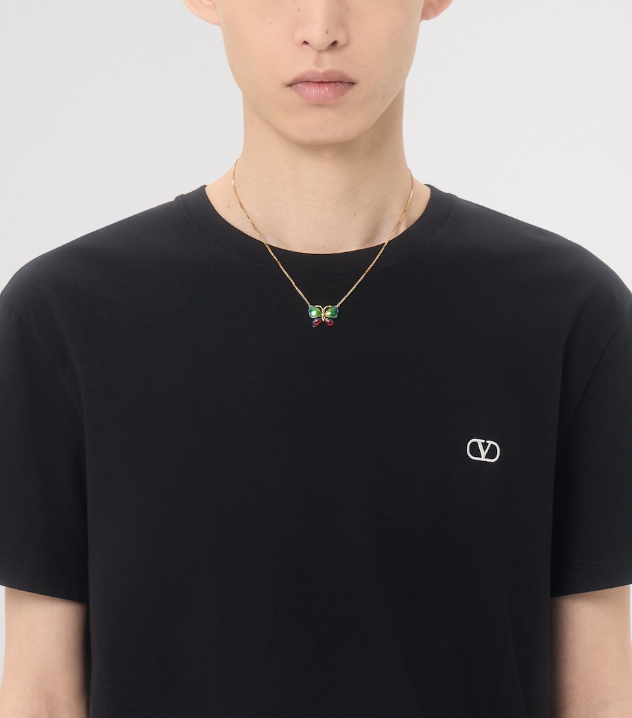 Valentino Mens Cotton VLogo T-Shirt Image 6