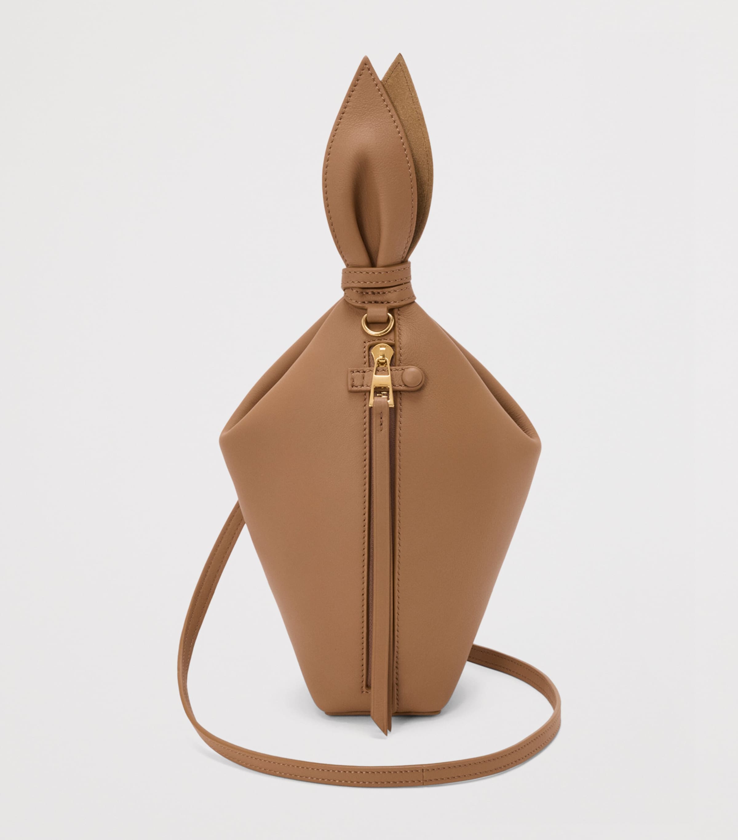 LOEWE Leather Scarf Backpack Mocha Image 4