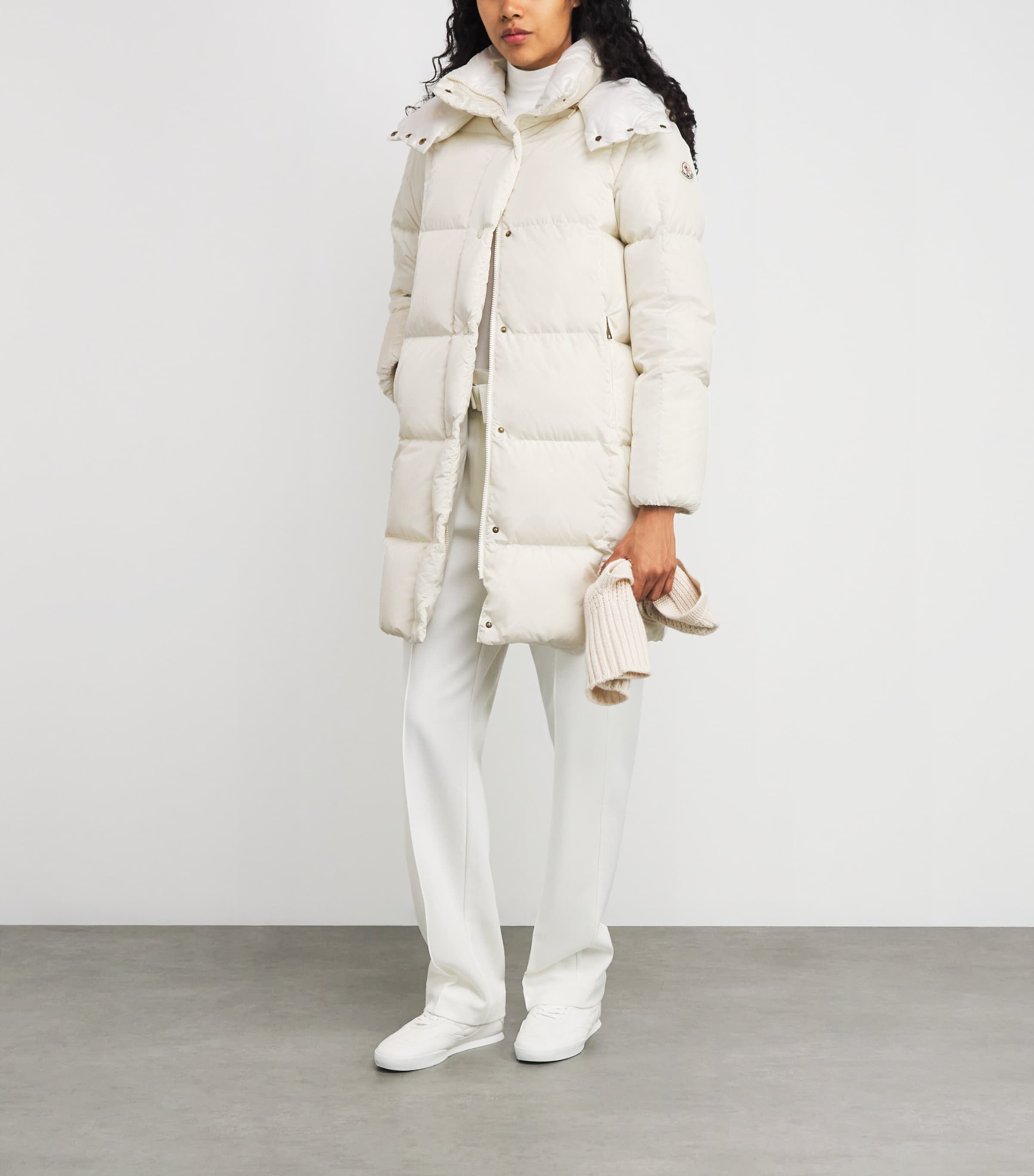 Water-Repellent Down Litte Long Coat 04A Image 2