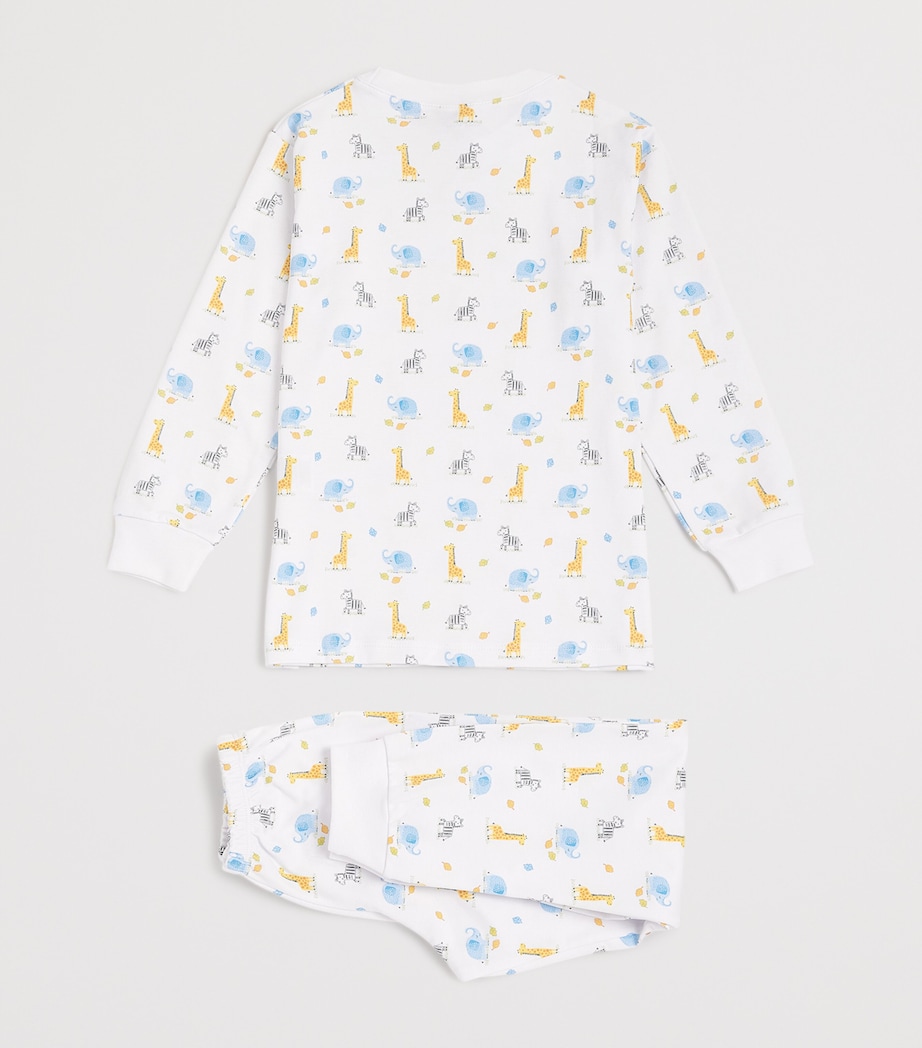 Pima Cotton Long-Sleeve Pyjamas (2-6 Years) K999SAFARI BUNCH Image 2