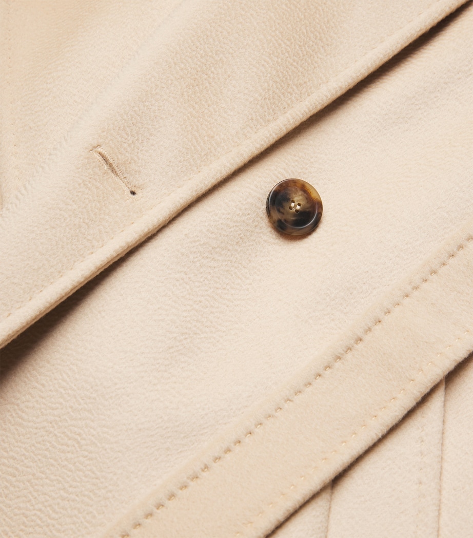 Virgin Wool Belted Coat IVORY Image 5