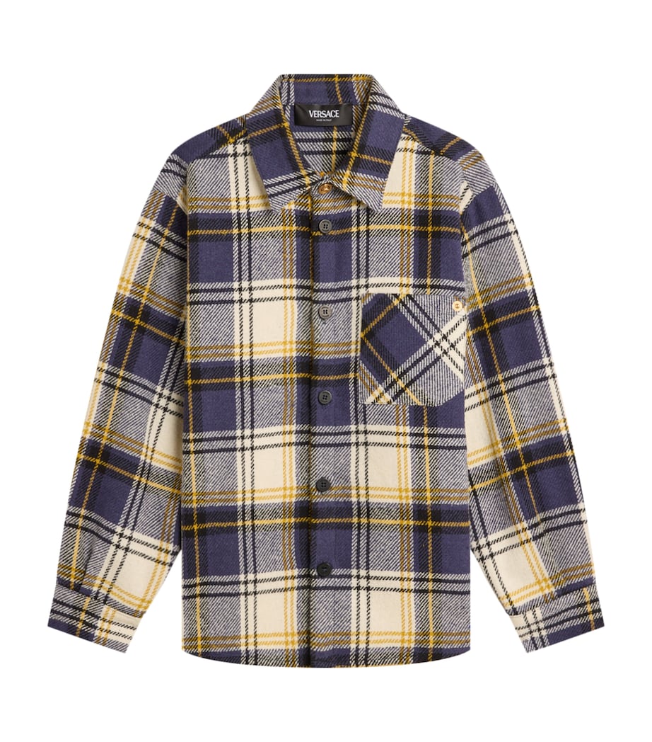 Embroidered Crest Check Shirt 2X600-MULTI+GOLD Image 1