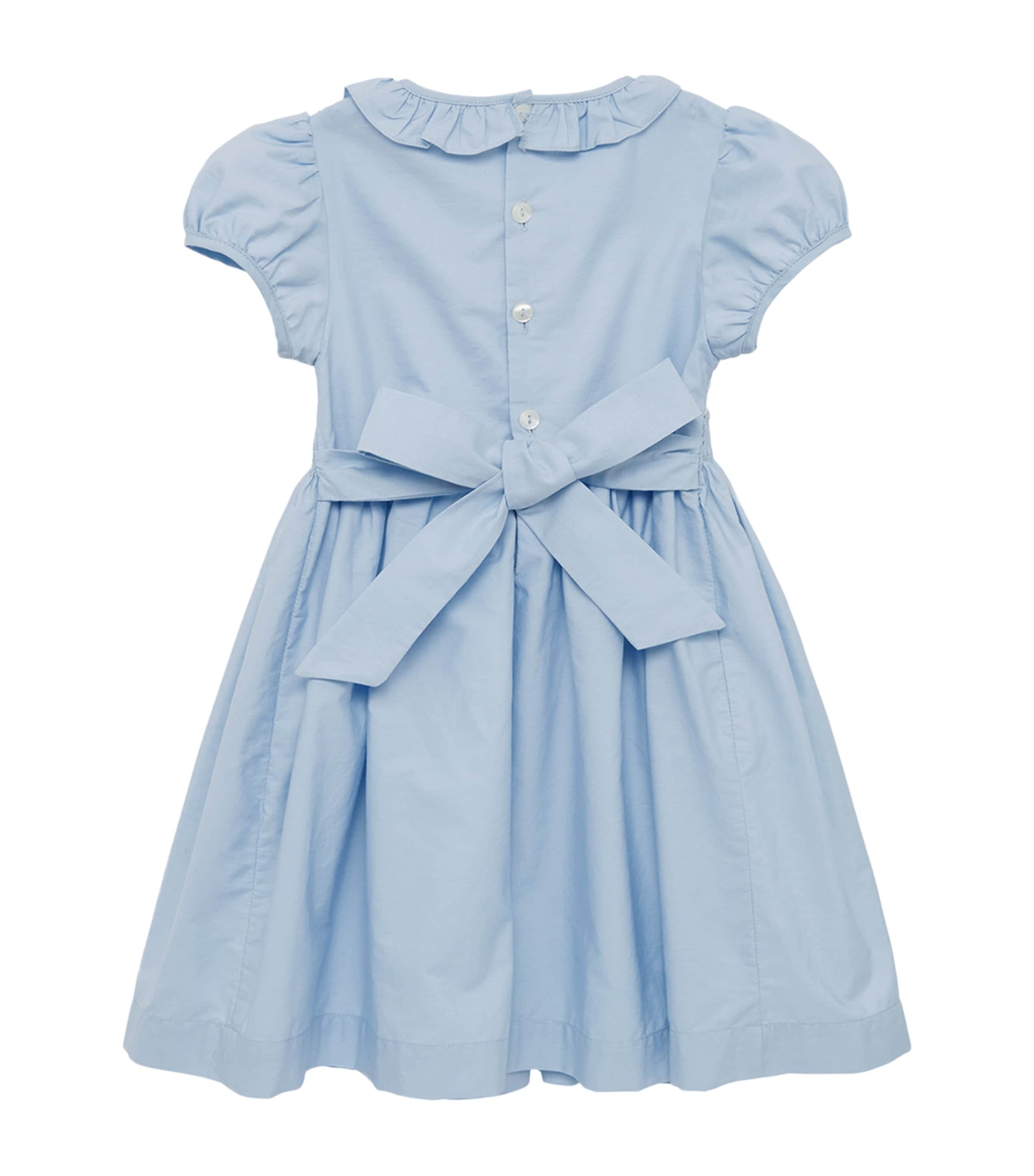 Willow Rose Smocked Dress (2-4 Years) CORNFLOWER BLUE Image 2