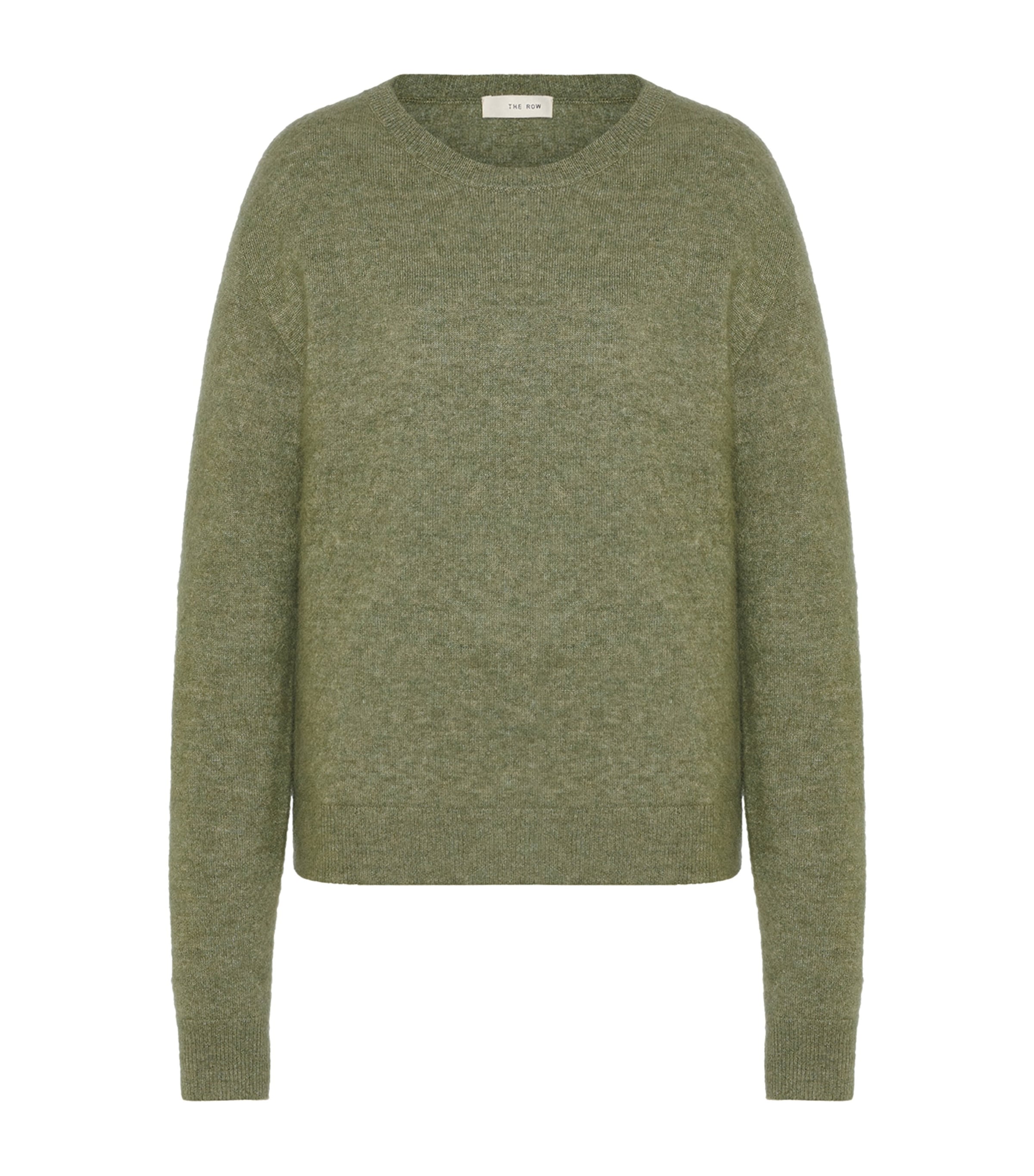 The Row Lorynna Cashmere-silk Sweater In Green