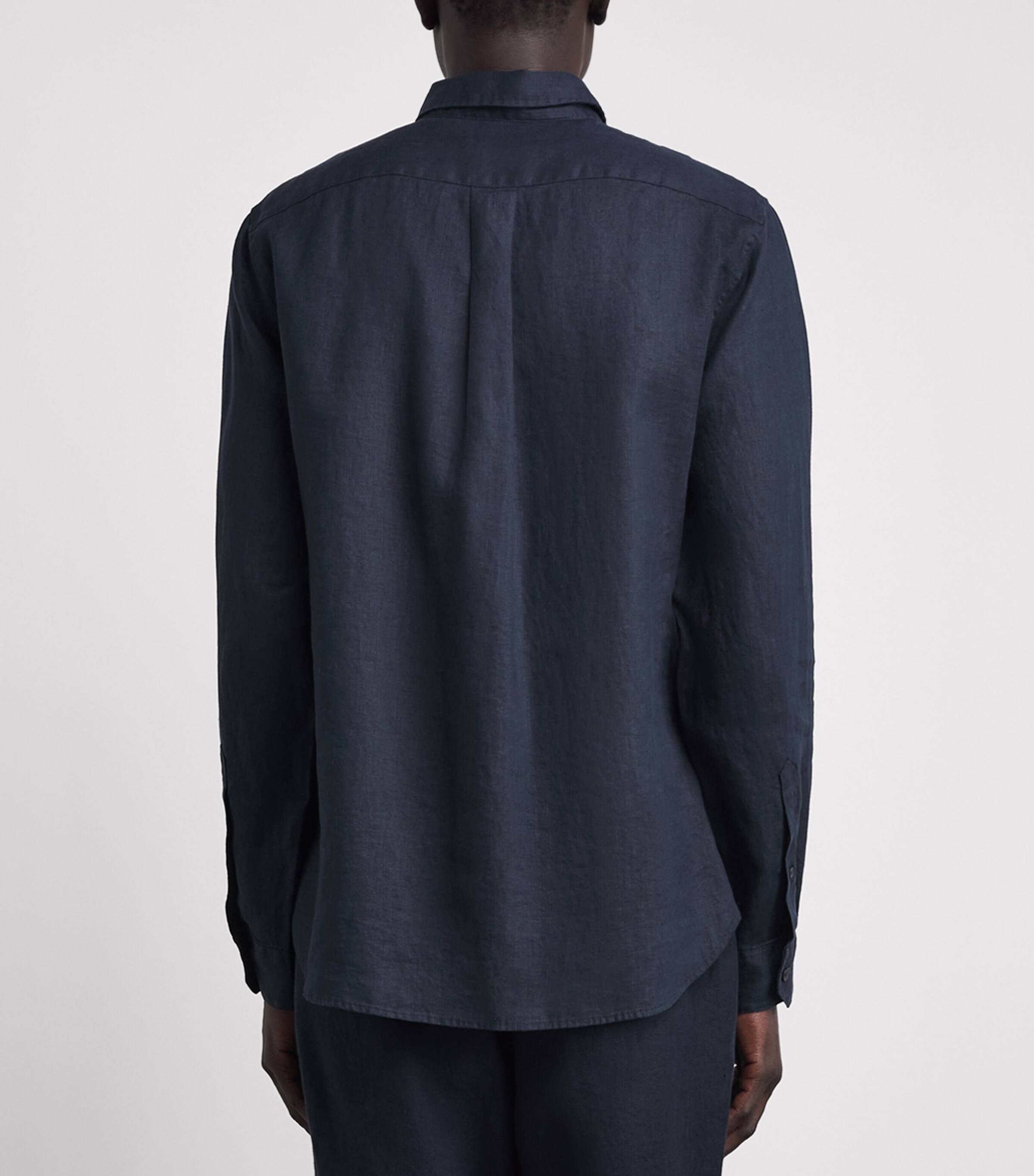 Vince Mens Linen Patch Pocket Shirt Coastal Image 5