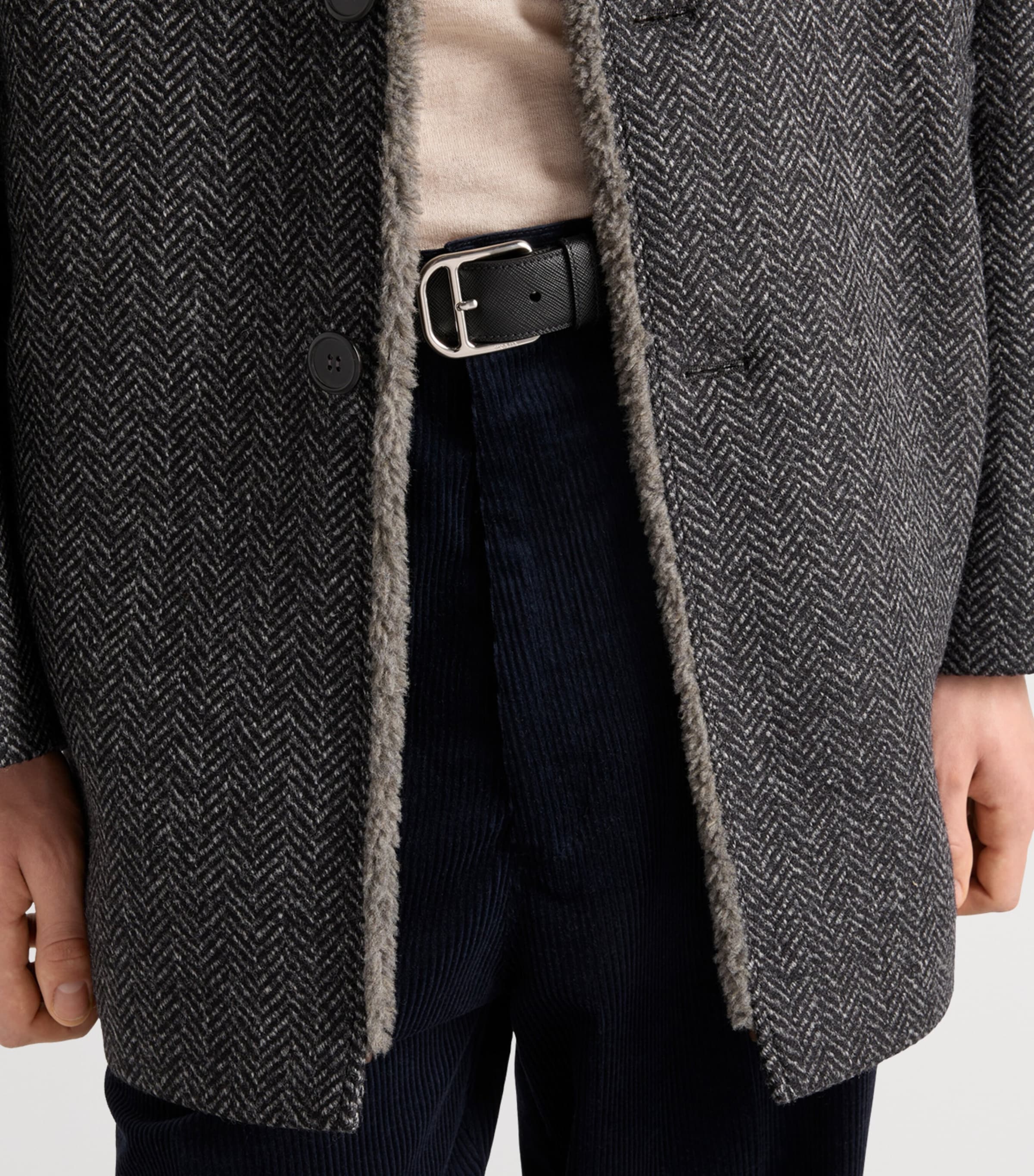 Cotton-Cashmere Corduroy Straight Trousers F0SVF Image 3