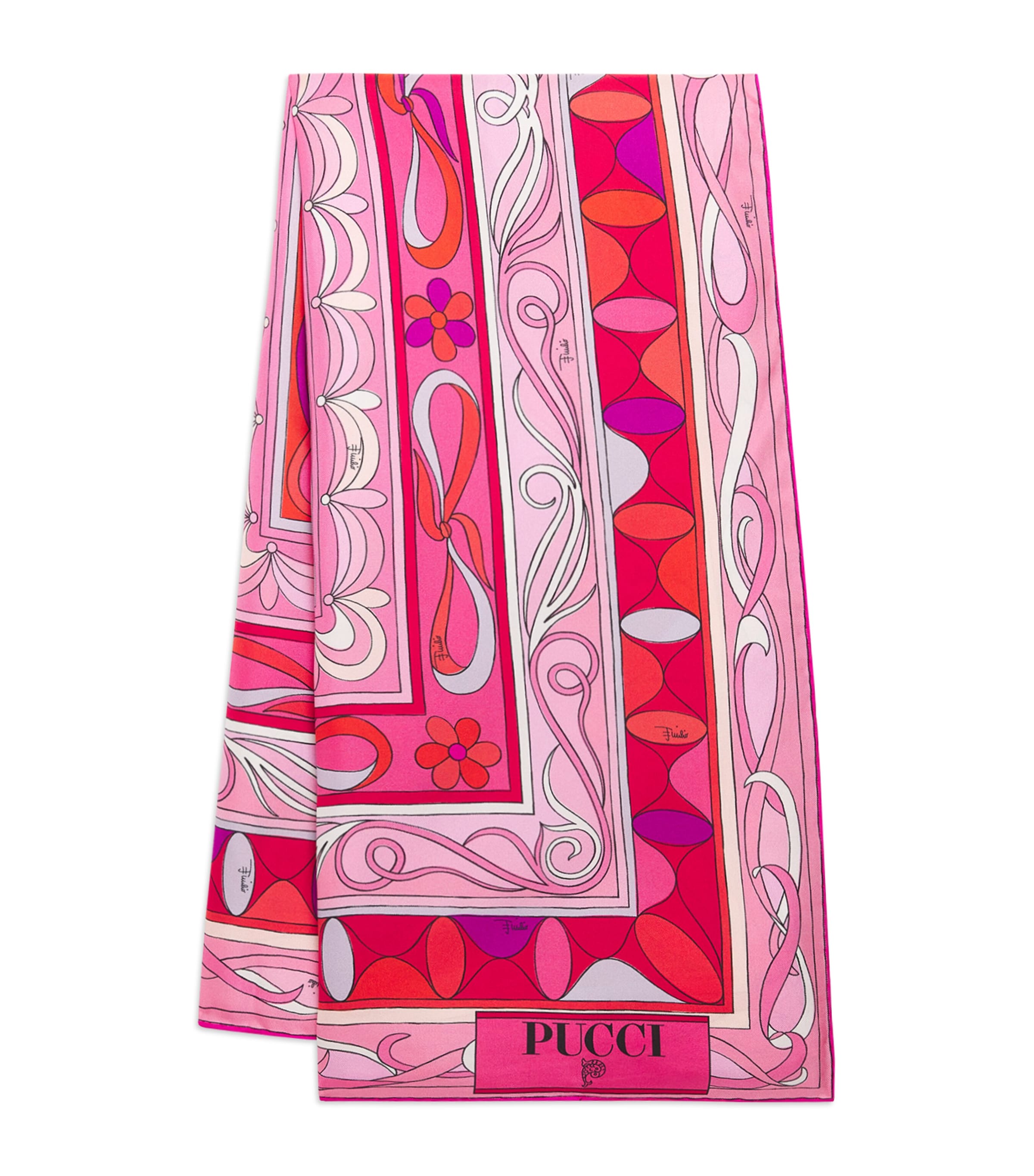 Pucci Silk Twill Scarf In Multi