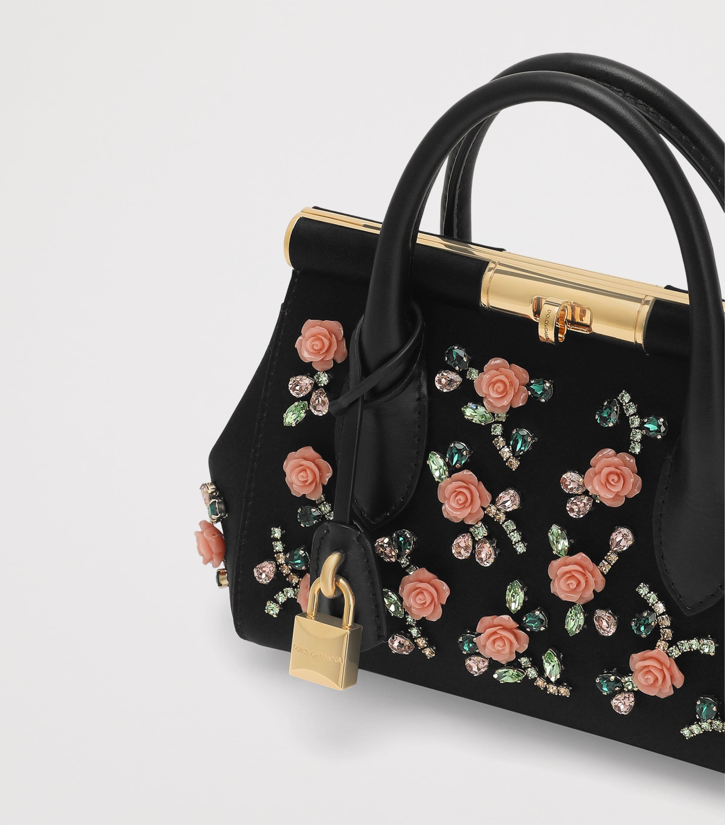 Dolce&Gabbana Embellished Marlene Top-Handle Bag Black/mul Image 5