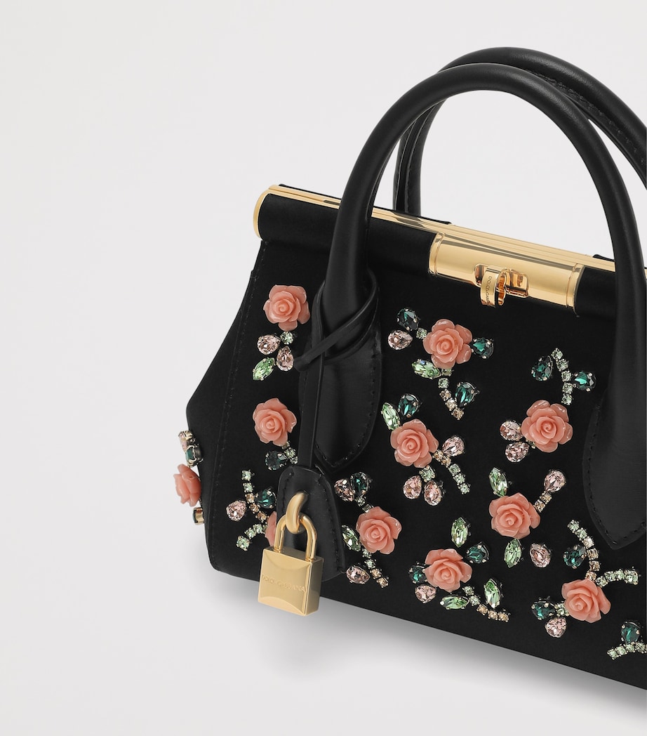 Dolce&Gabbana Embellished Marlene Top-Handle Bag Black/mul Image 5