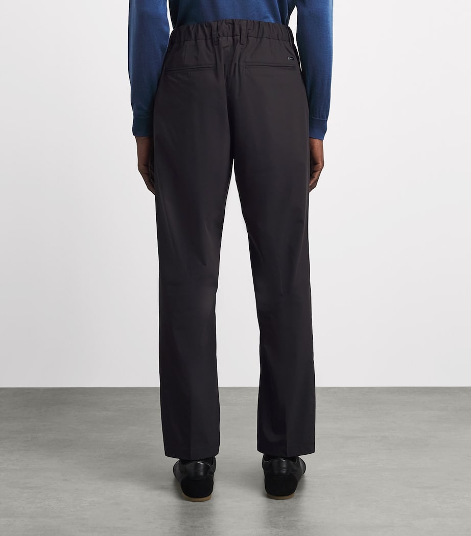 Herno Mens Technical Drawstring Trousers Black Image 5