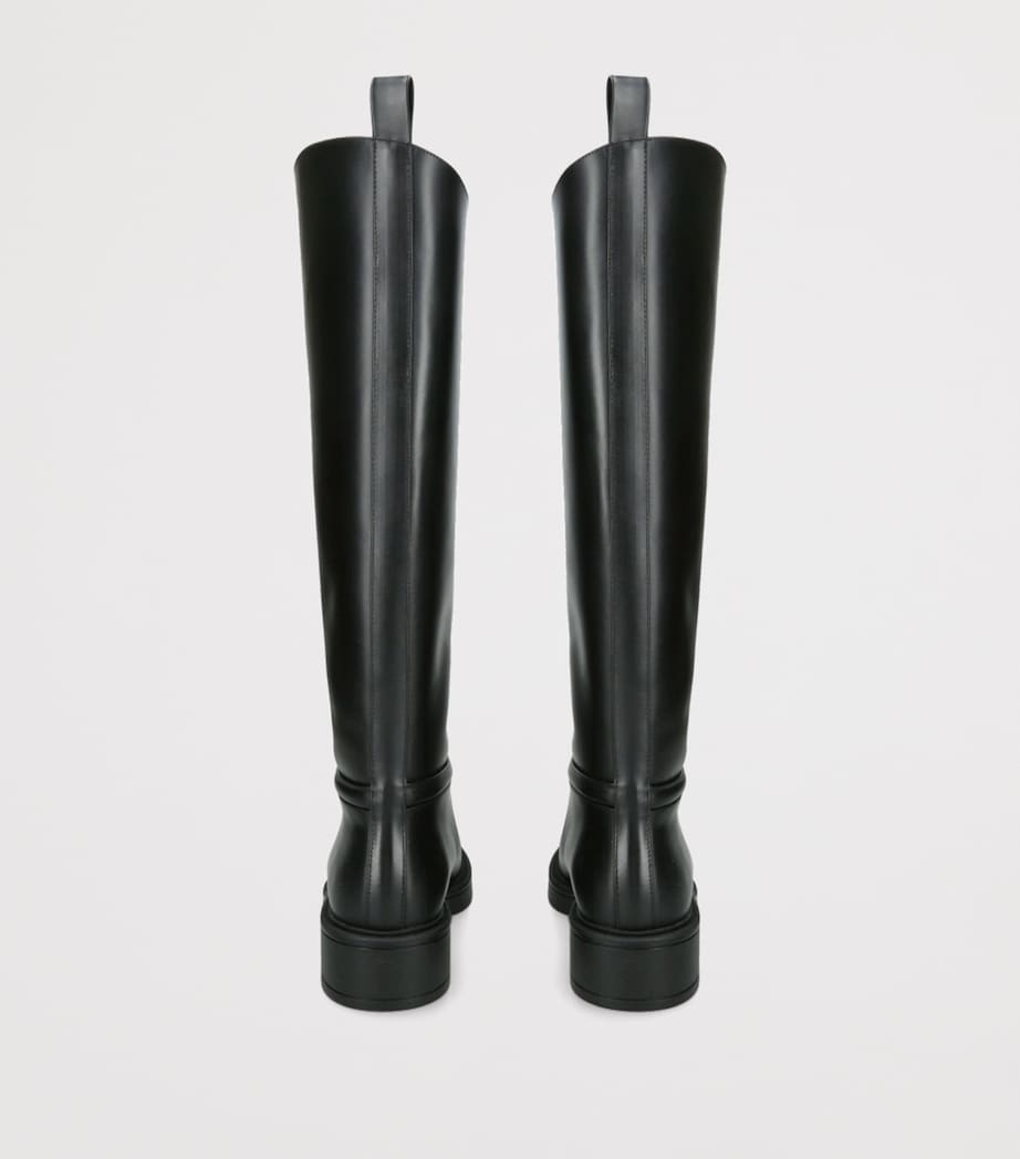 Leather Celia Riding Boots BLACK Image 2