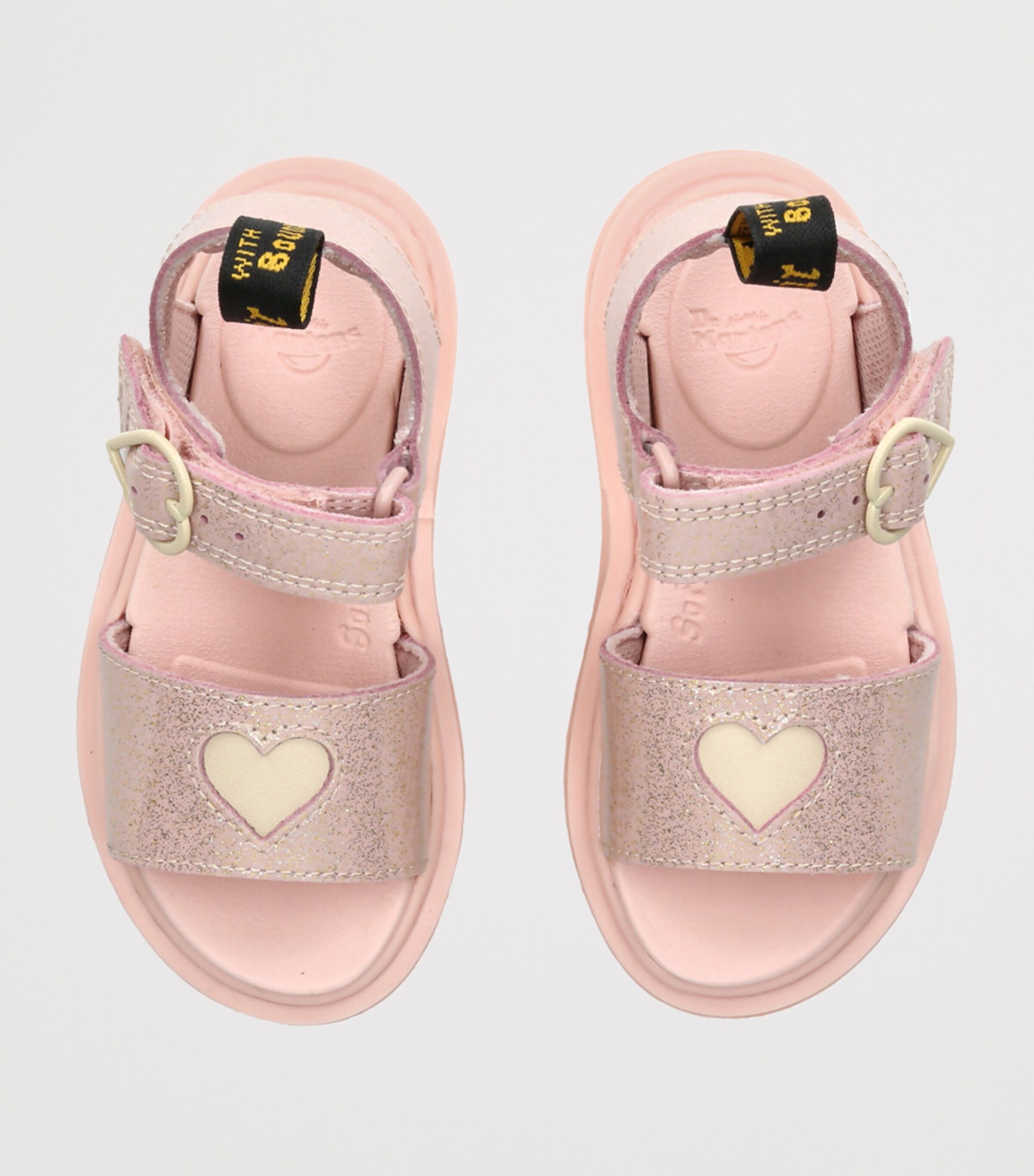 Leather Marlowe Hearts Sandals PALE PINK Image 4