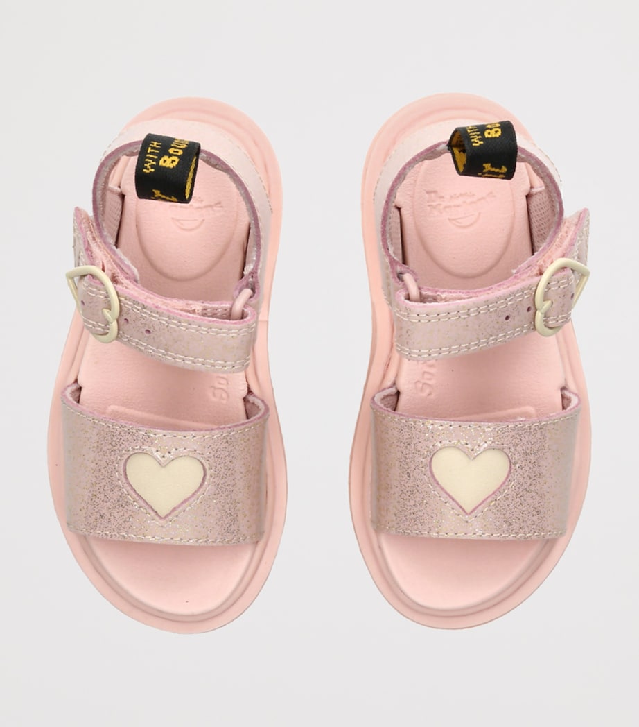 Leather Marlowe Hearts Sandals PALE PINK Image 4