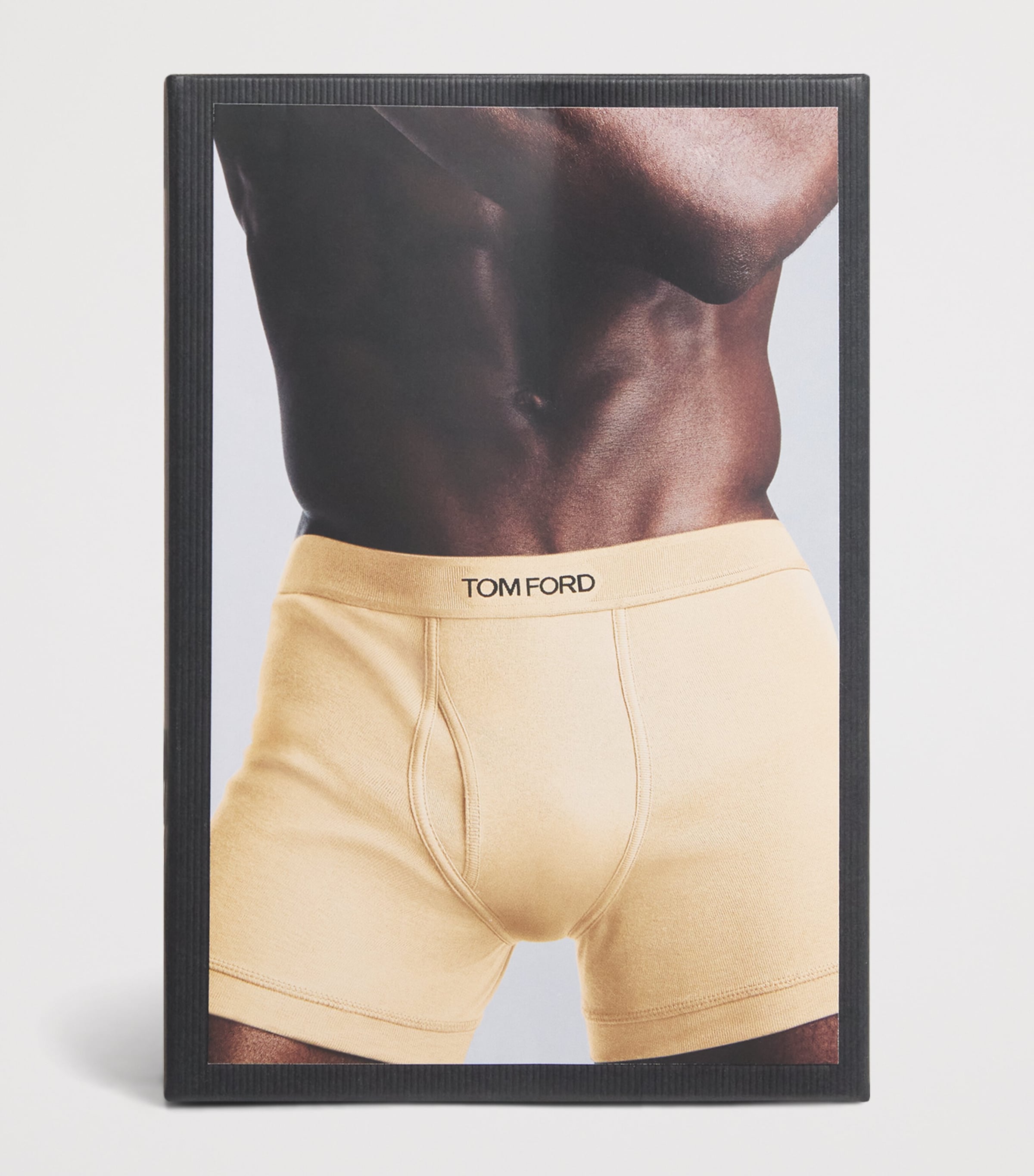 TOM FORD Mens Stretch-Cotton Logo Boxers Midnight Blue Image 4