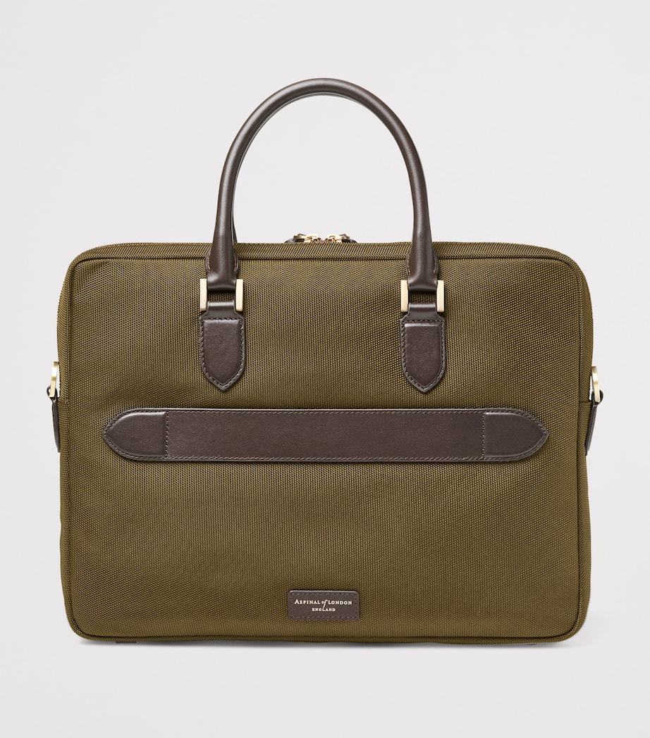 Nylon Slim Briefcase KHAKI Image 3
