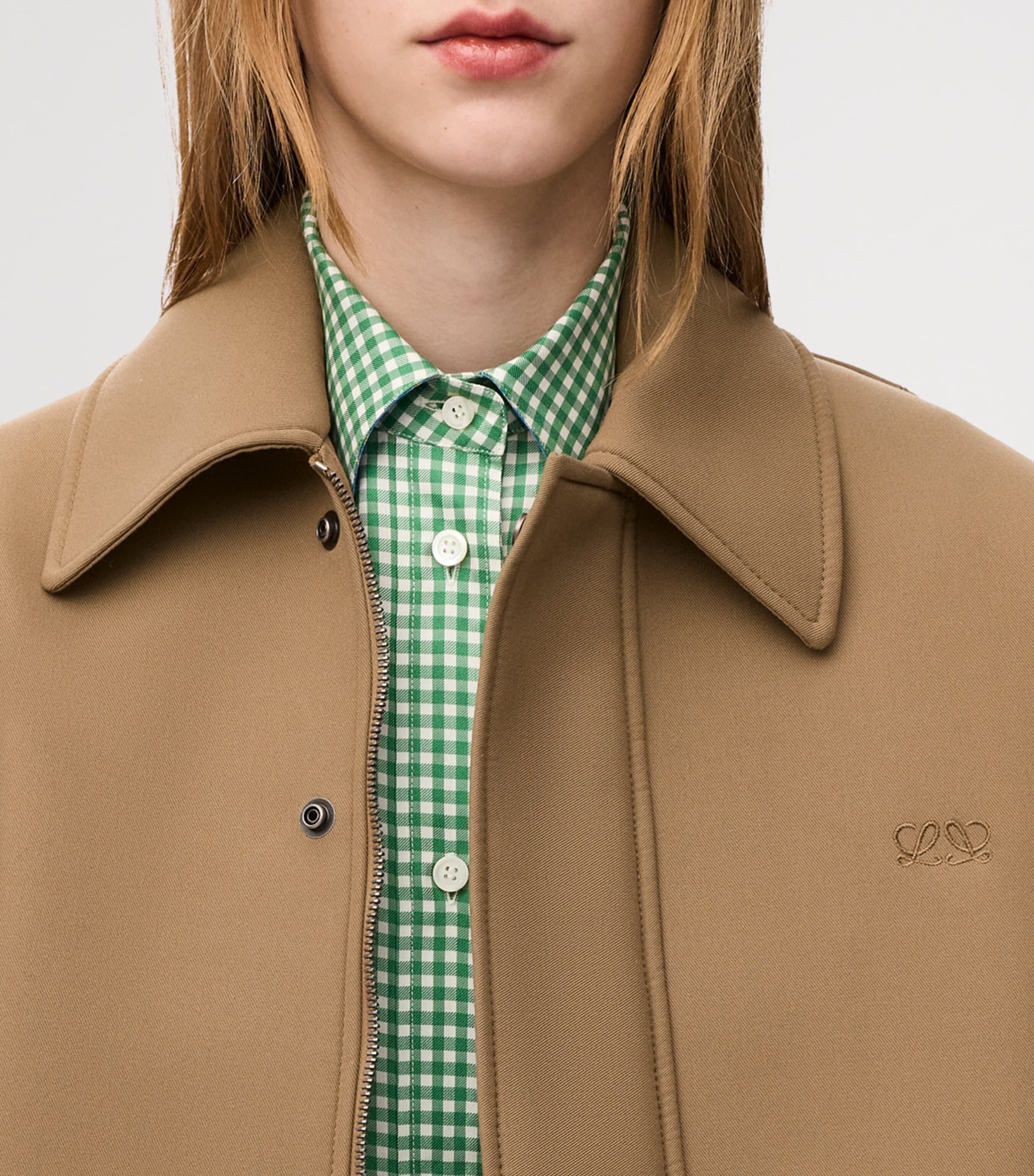 LOEWE Womens Drawstring-Waist Utility Jacket Beige Image 5
