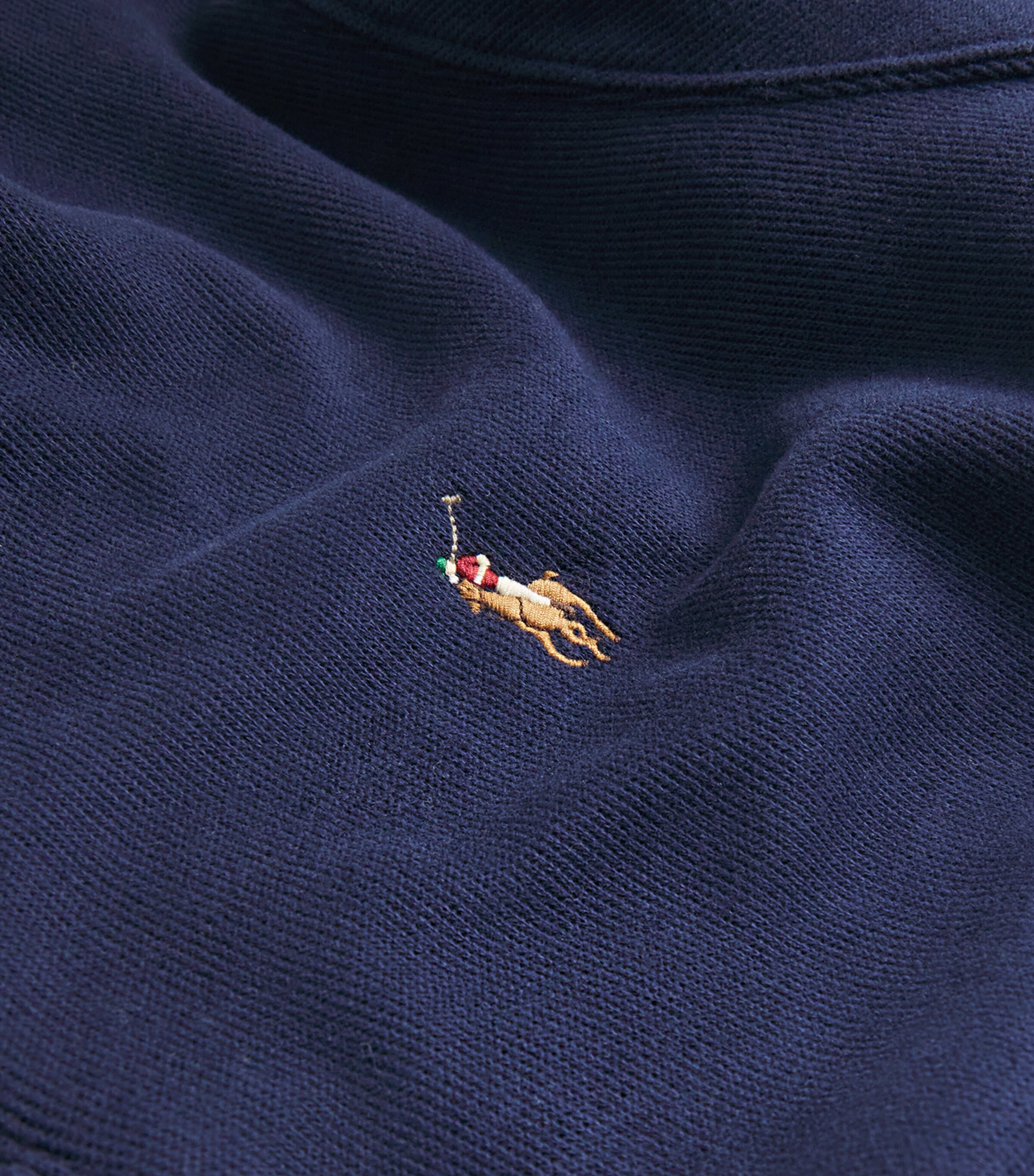 Cotton Quarter-Zip Sweater NAVY Image 6