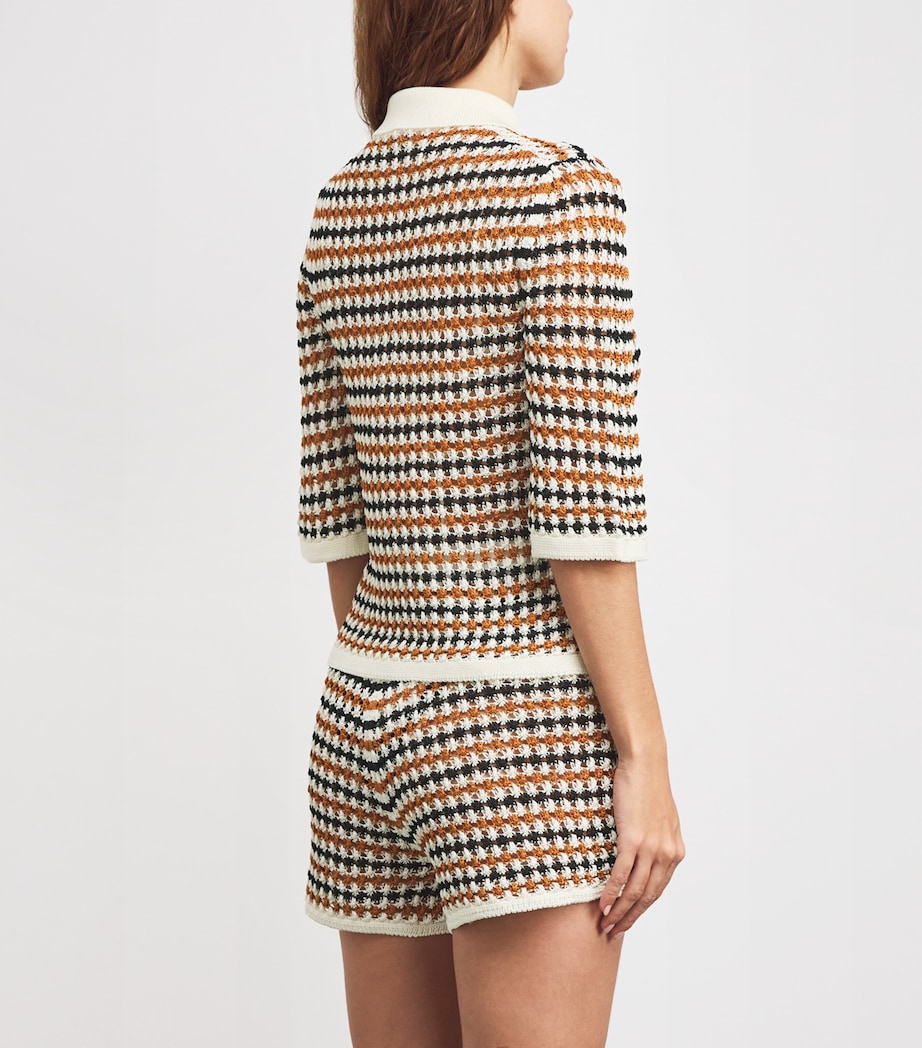 Cotton-Blend Comback Polo Shirt TEMPO NOIR Image 4