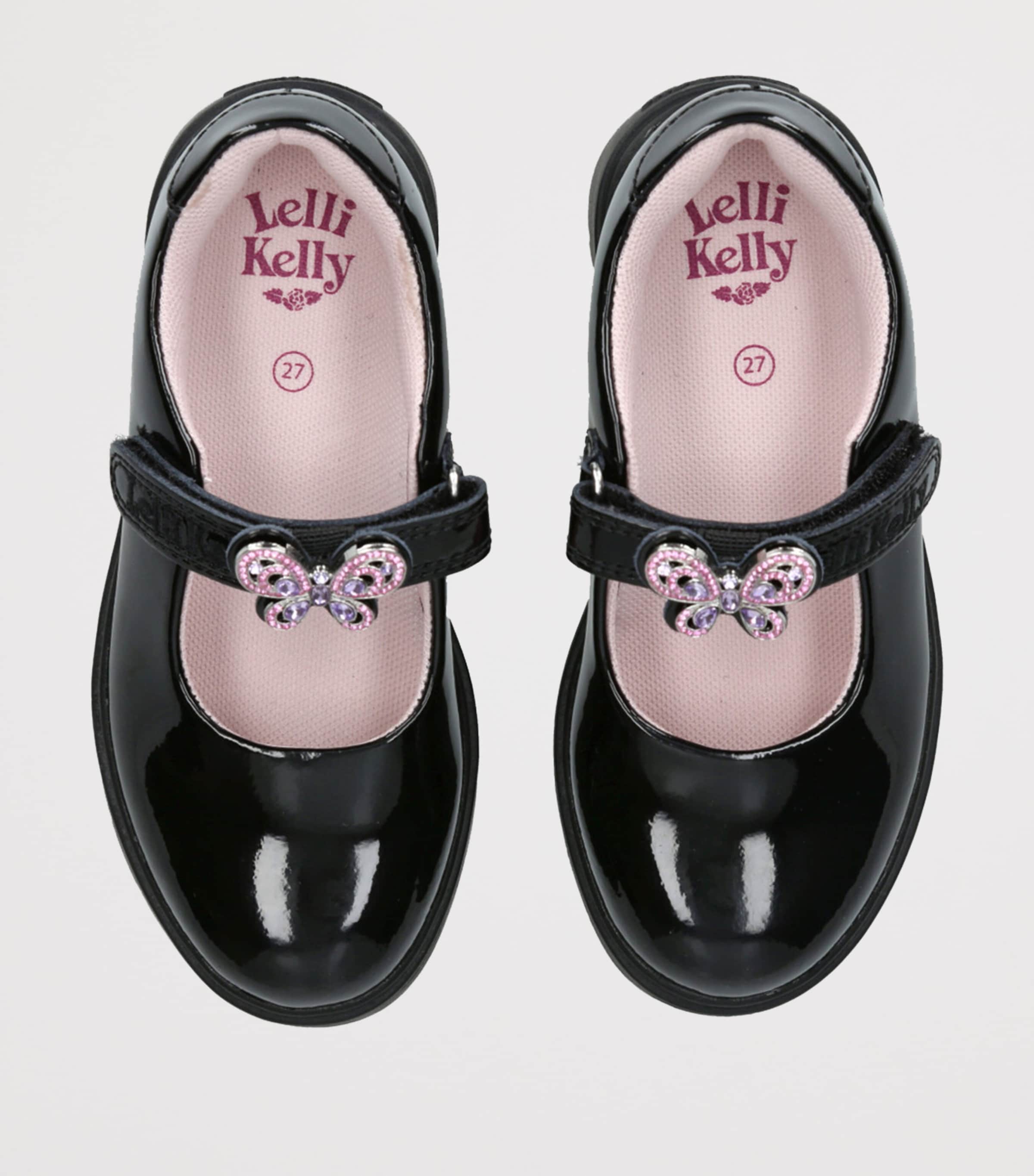 Patent Melody 3 School Shoes BLACK Image 4