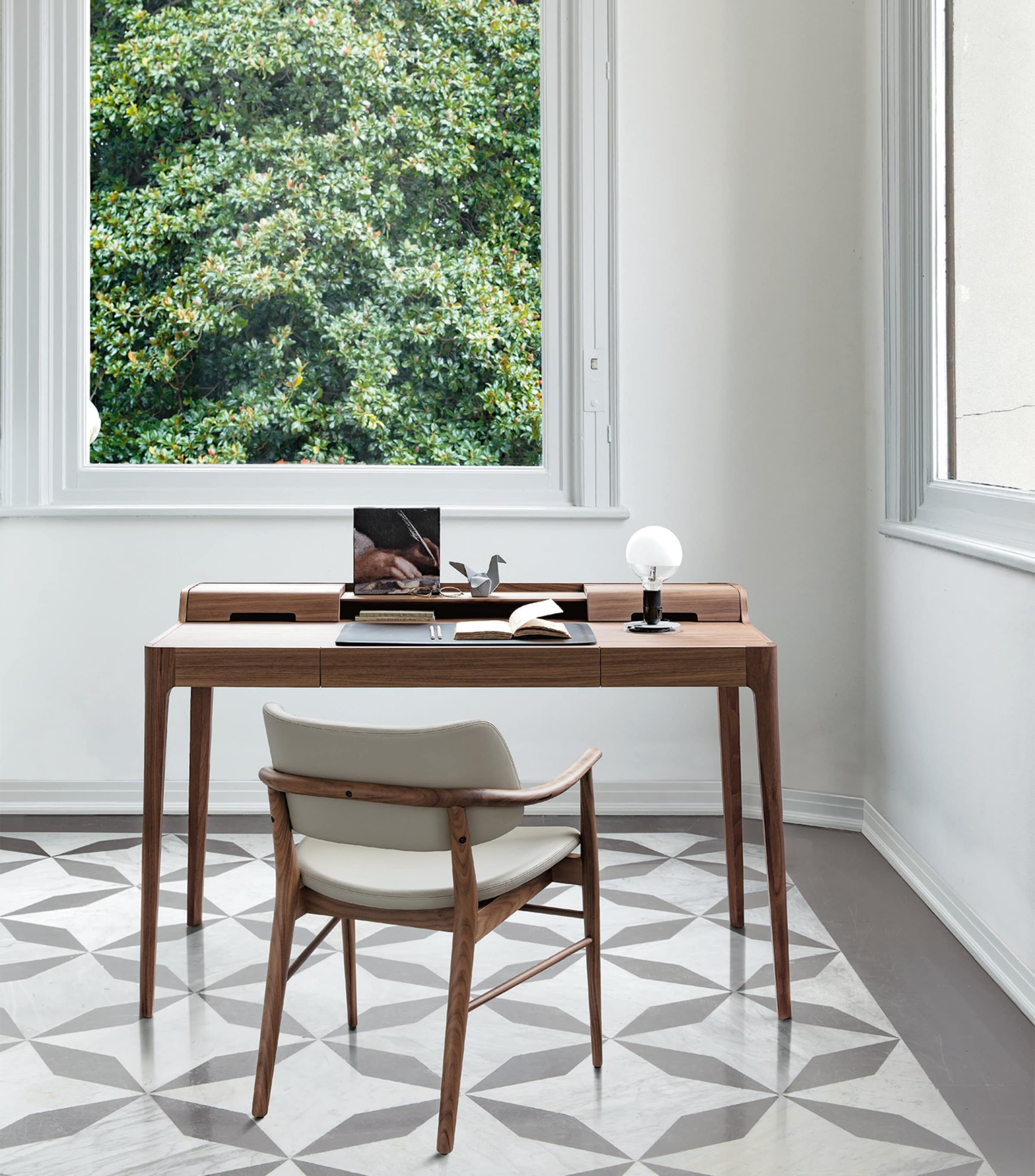 Walnut Saffo Desk WALNUT Image 2