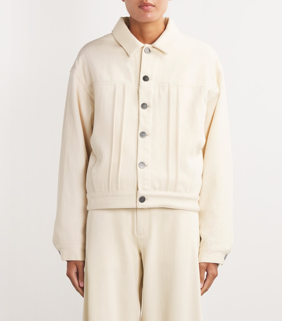 Lauren Manoogian Womens Denim Jacket Natural Image 3