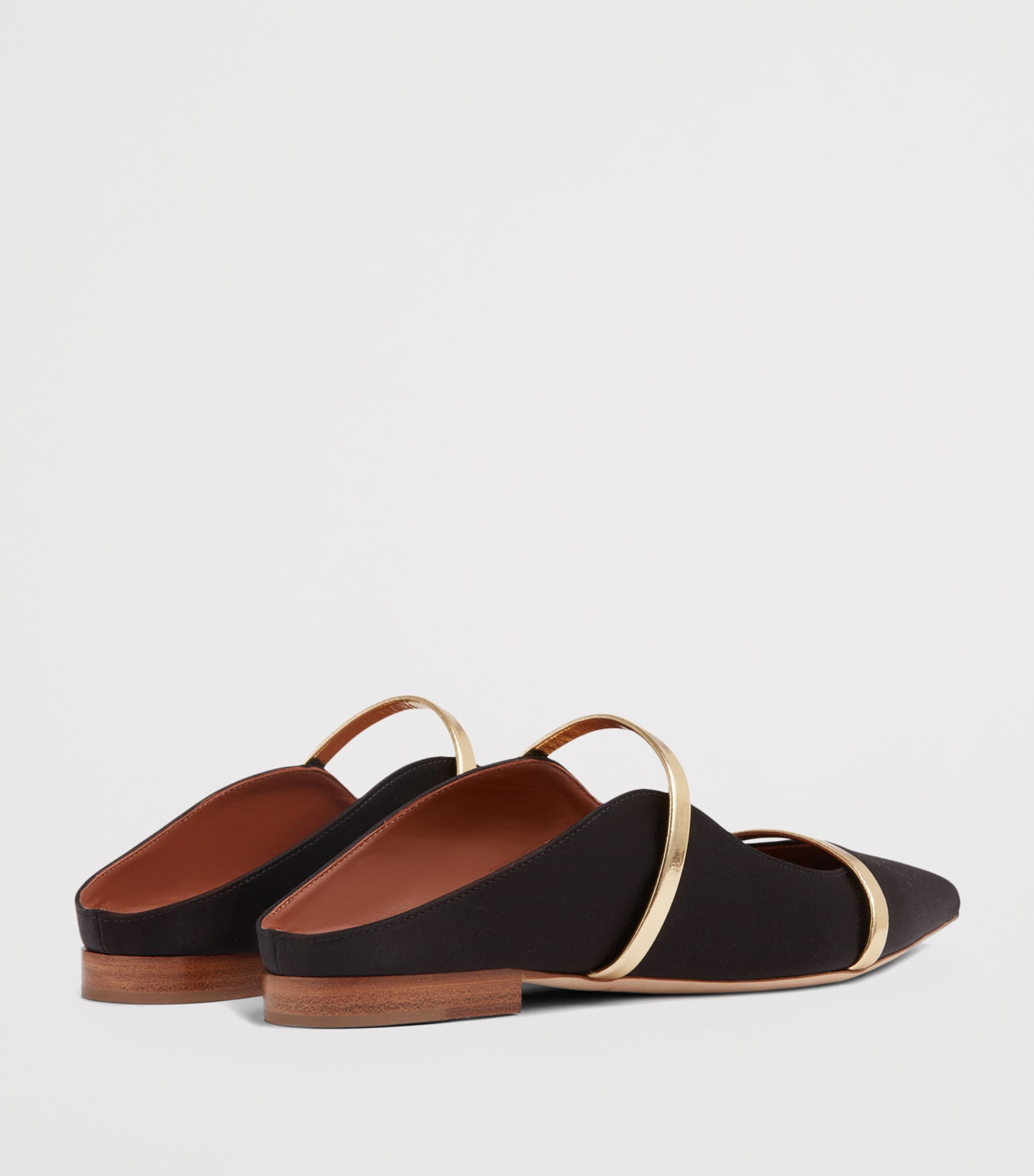 Malone Souliers Satin Maureen Mules Black Image 4