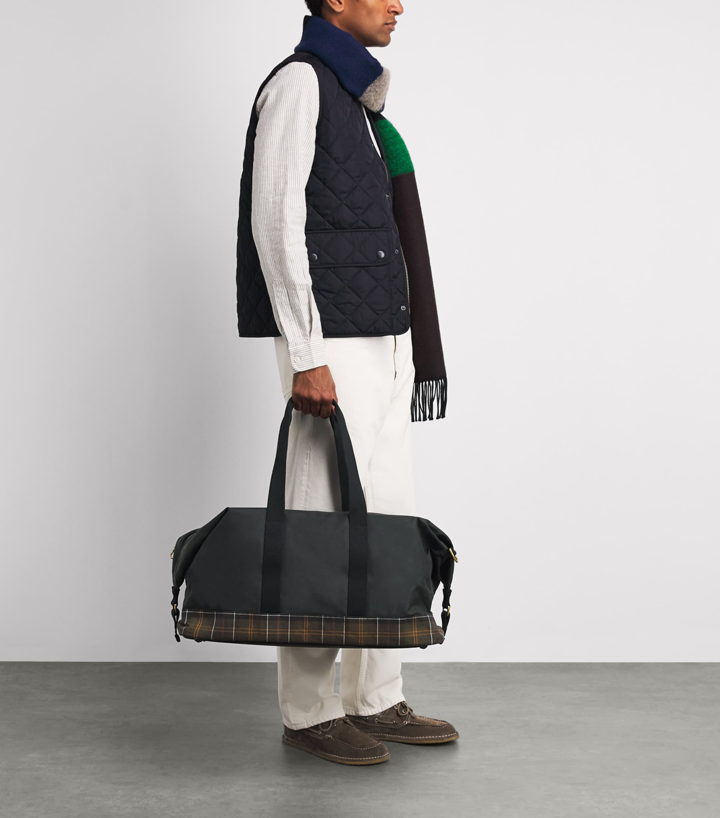 Barbour Field Wax Holdall Sage/classic Image 4