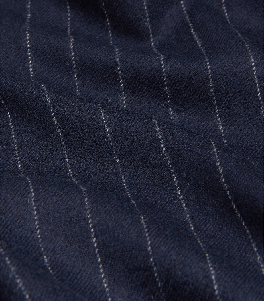 Merino Wool Chalkstripe Bourdon Blazer 416HOUSE NAVY Image 5