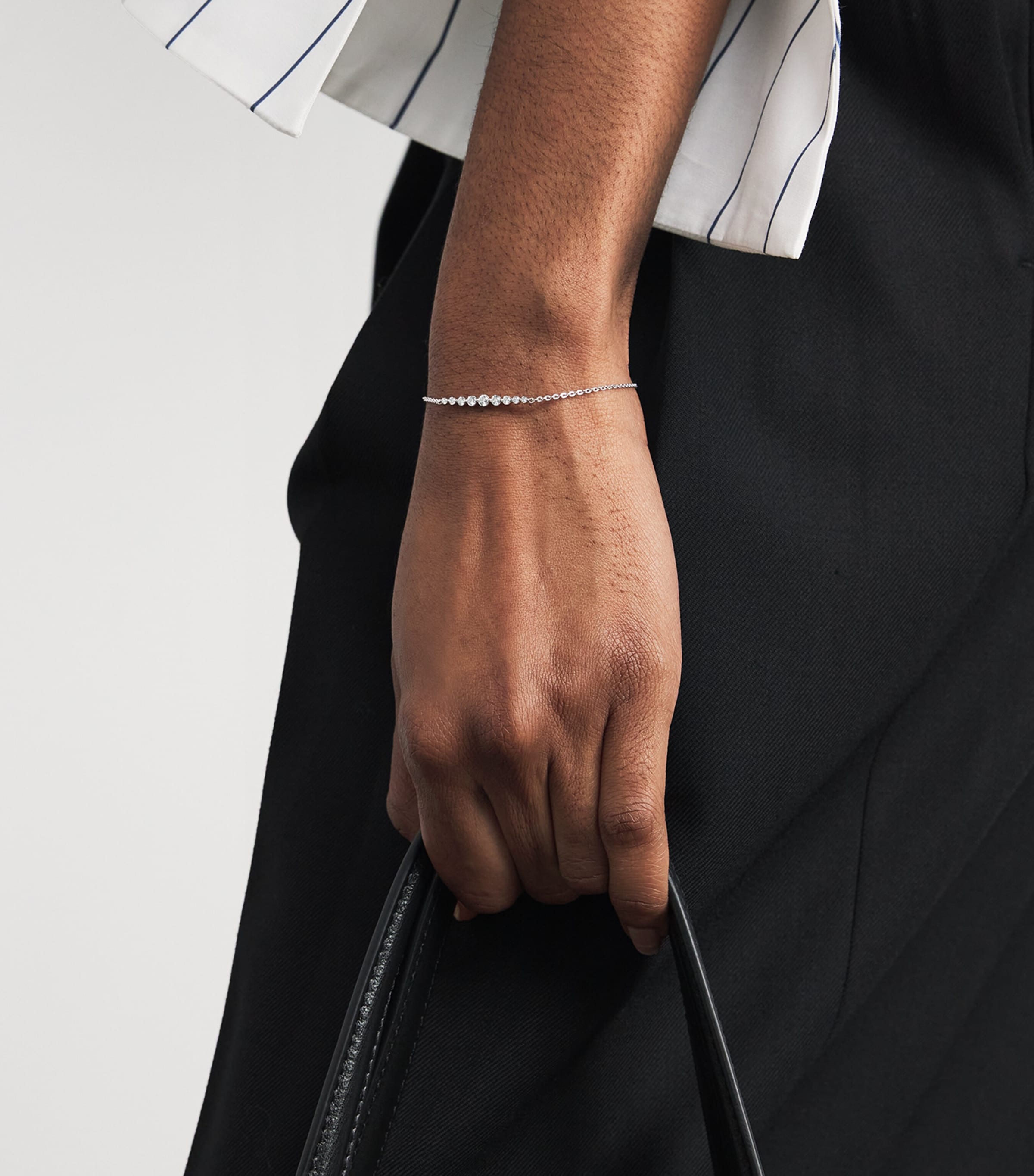 White Gold and Diamond Bracelet (0.33ct) WHITE GOLD Image 2