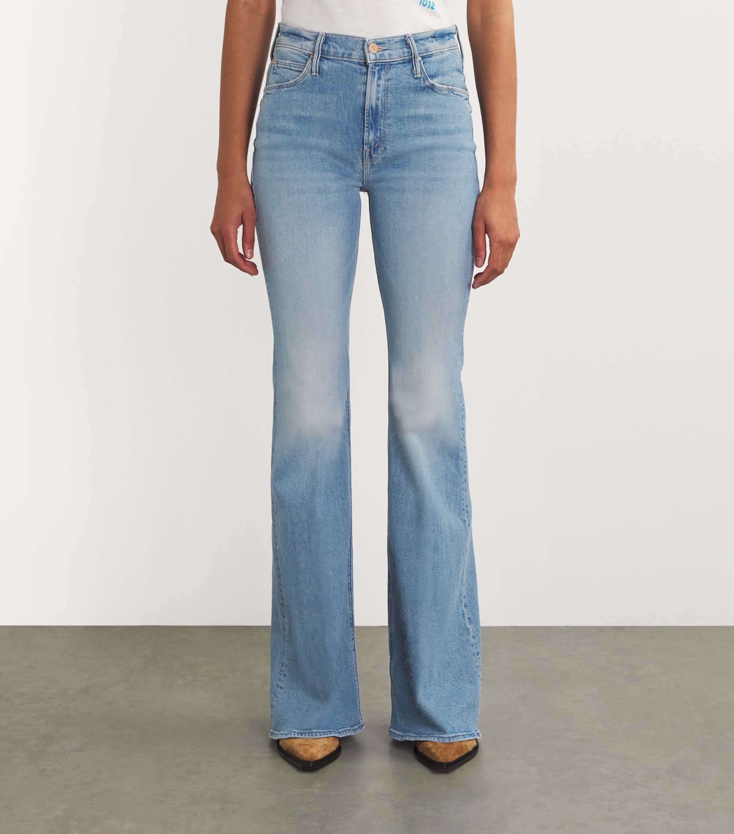 MOTHER Womens The Doozy Jeans Hrsbck To Qrtrbck Image 3