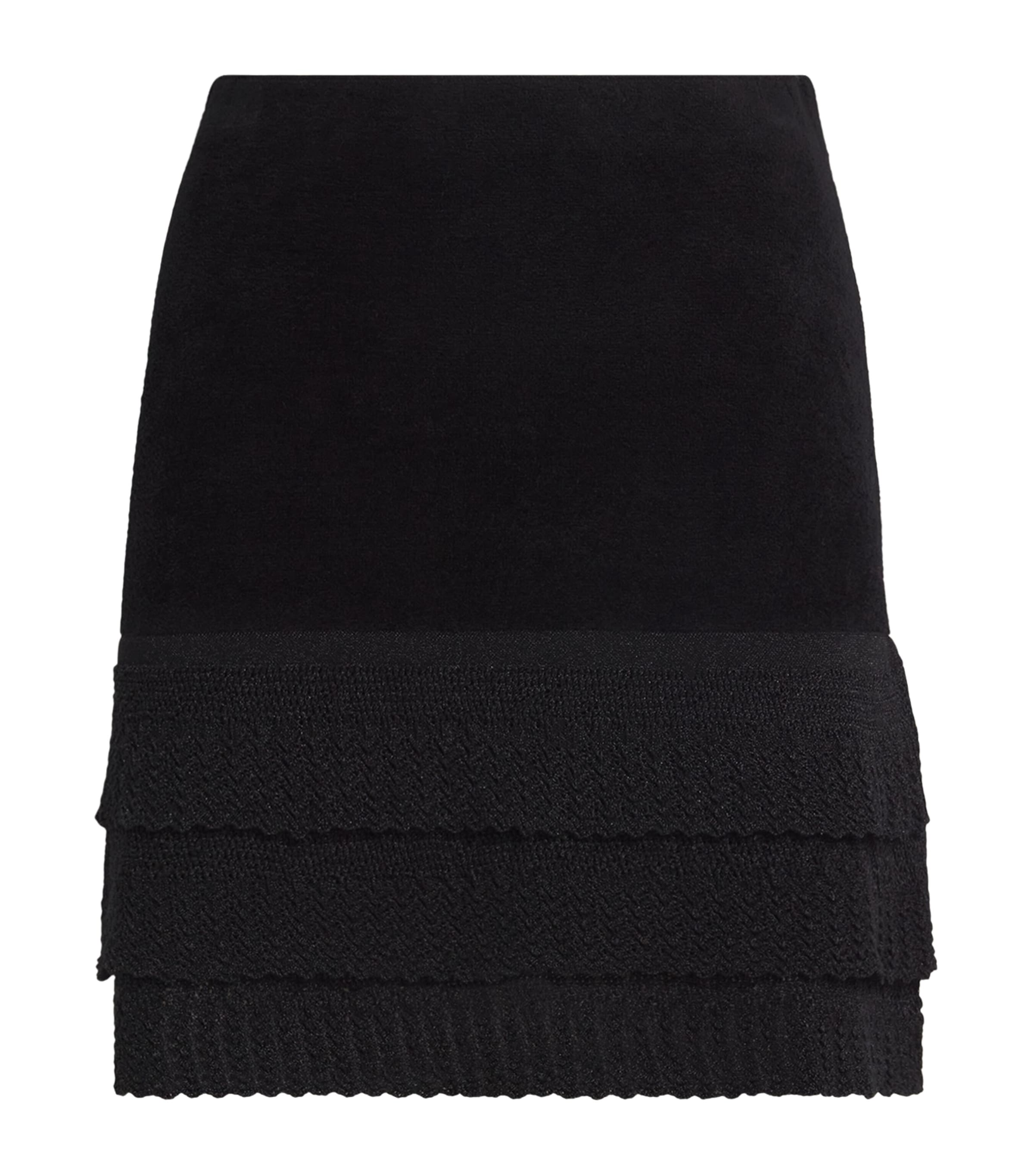 Claudie Pierlot Velvet-effect Mini Skirt In Black