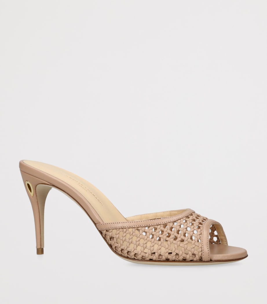 Leather Guido Mules 85 BEIGE Image 3