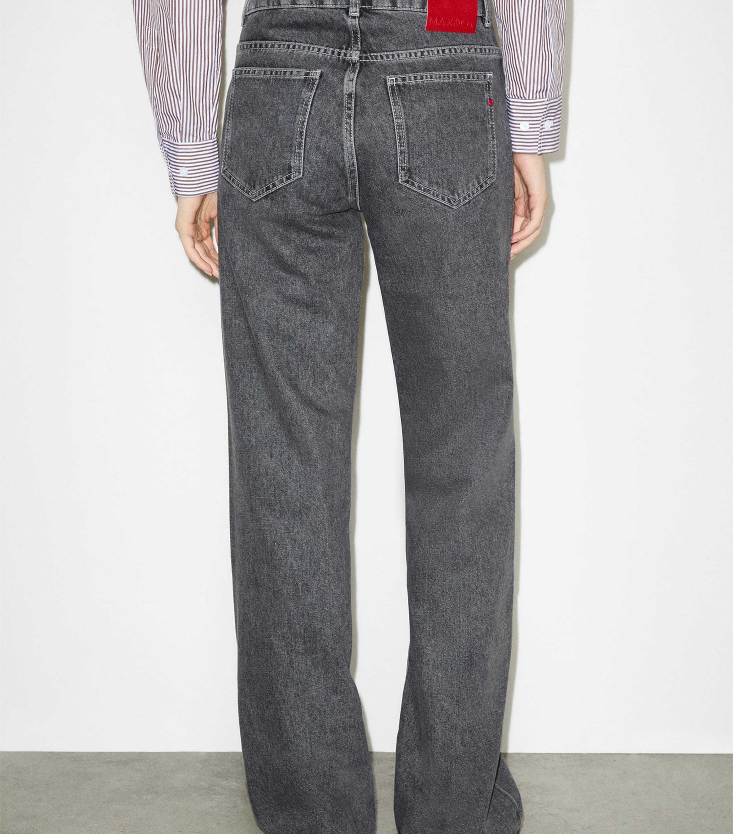 MAX&Co. Womens Straight Jeans Grey Image 5