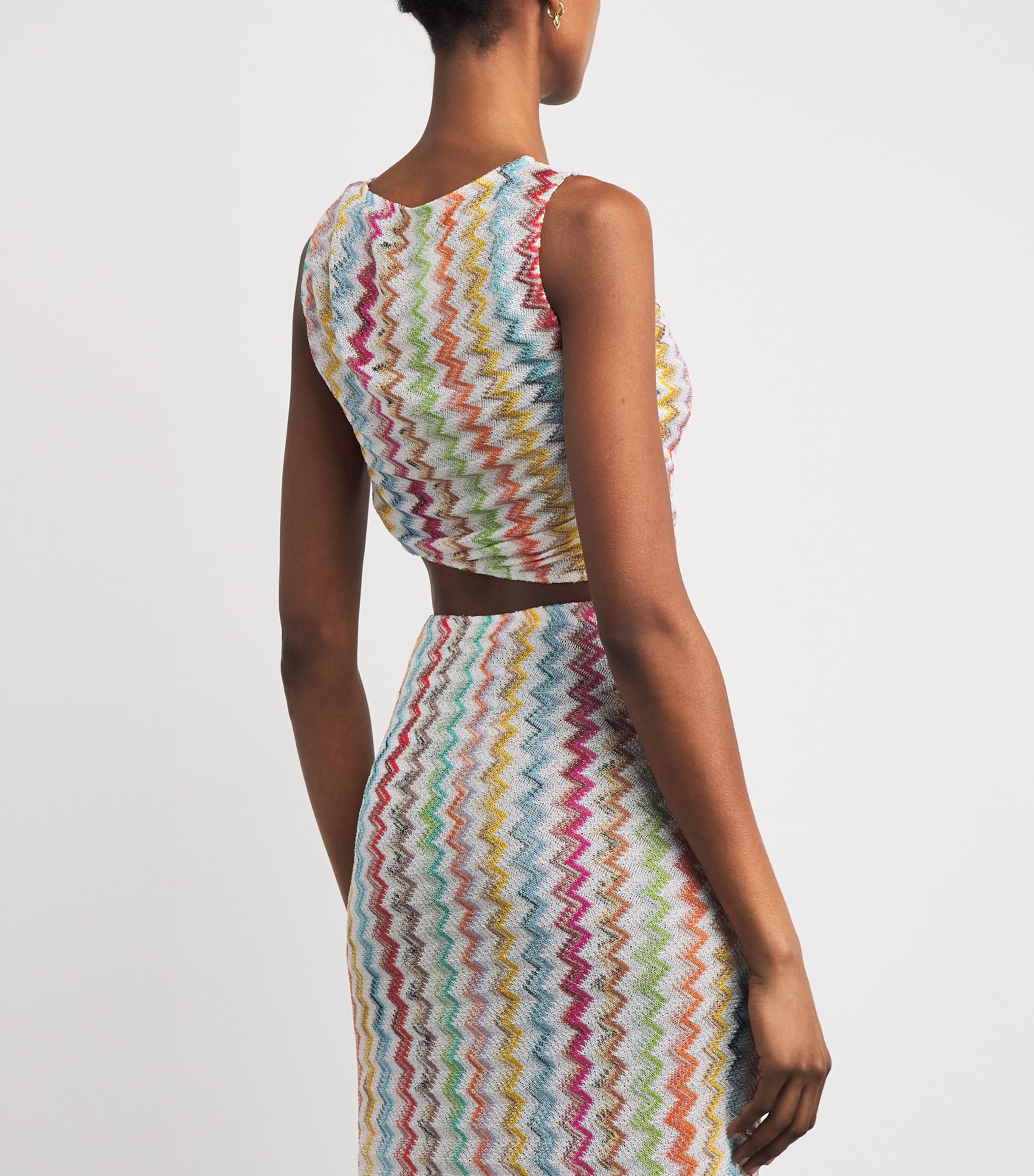 Missoni Womens Zigzag Crop Top Image 5