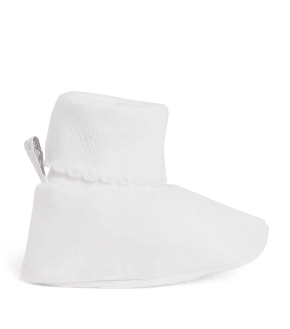 Pima Cotton Booties K185 WHT/WHITE Image 1