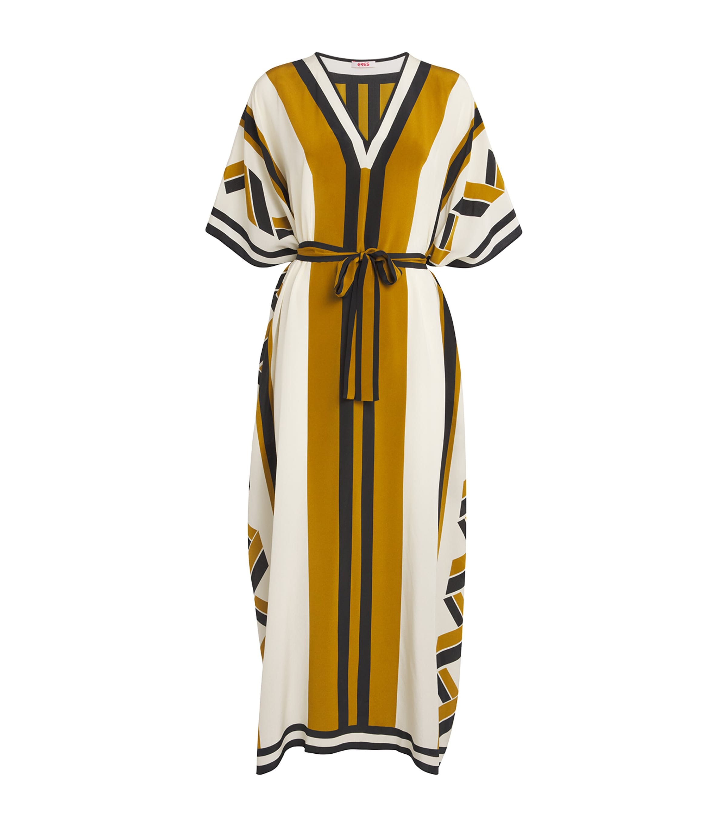Eres Frequence Silk Twill Beach Dress In Brown