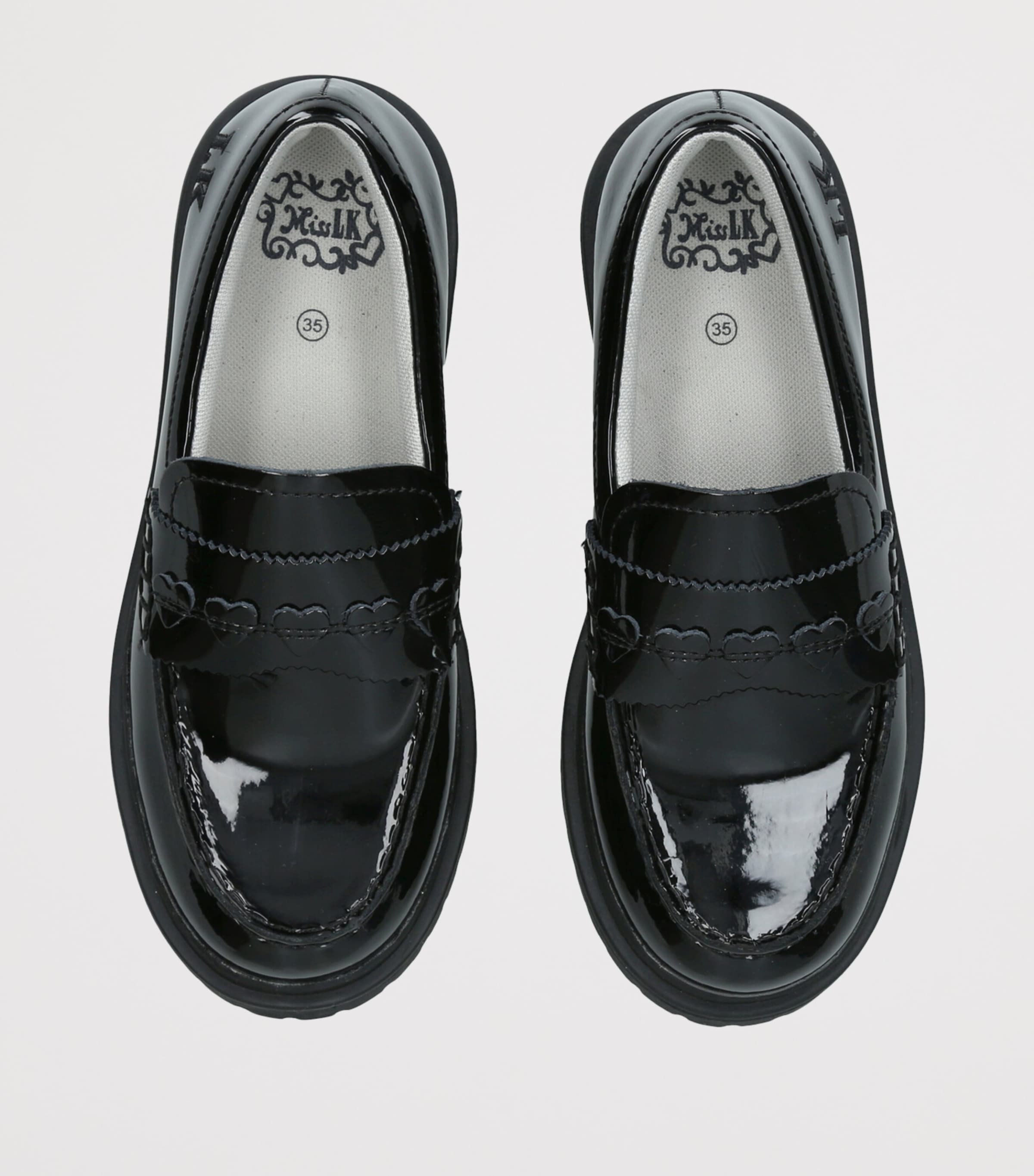 Lelli Kelly Patent Leather Clara Loafers Black Image 3