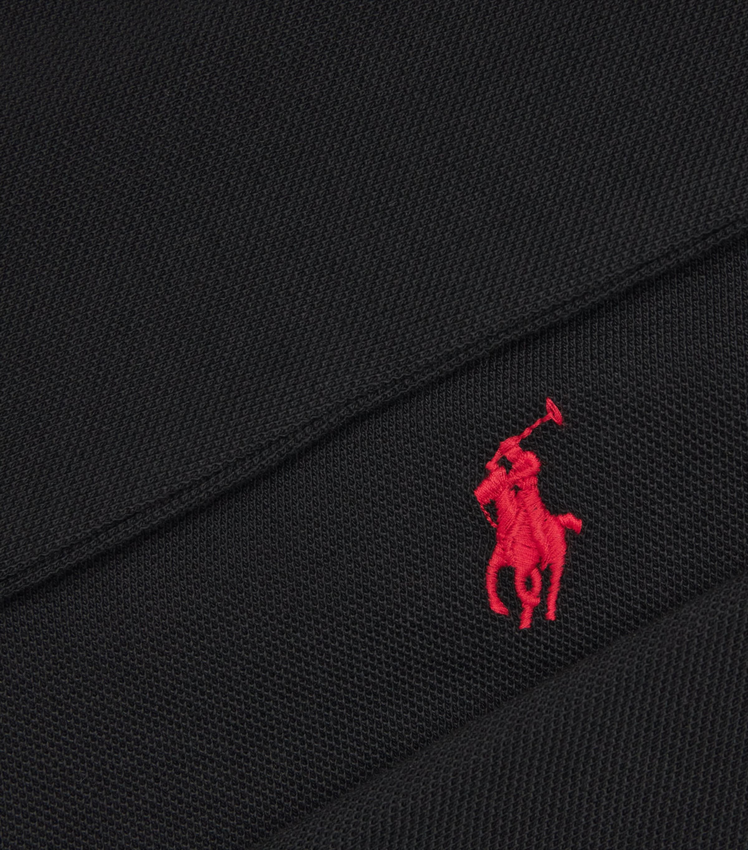 Polo Ralph Lauren Mens Polo Pony Long-Sleeved Polo Shirt Polo Black Image 5