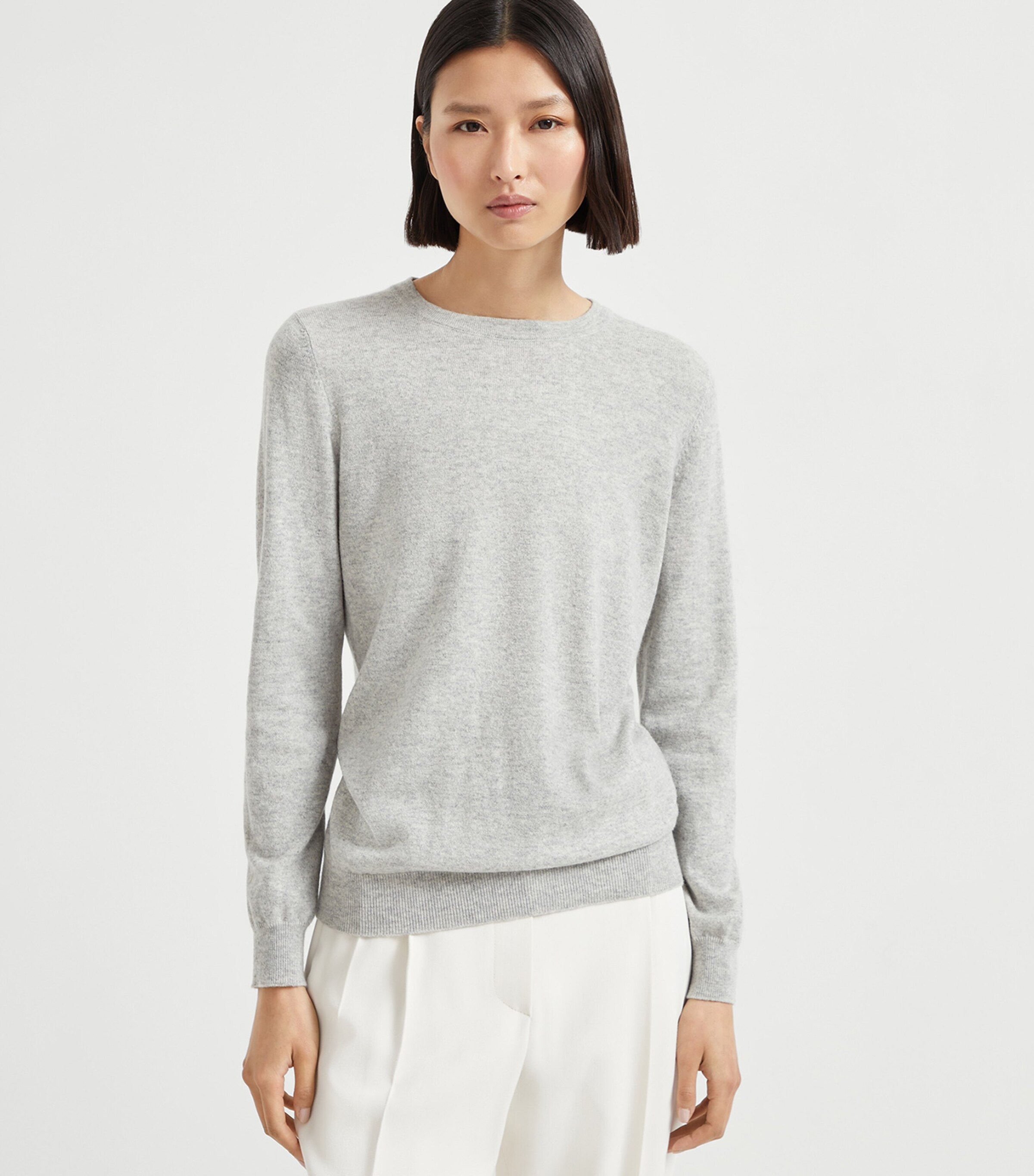 Brunello Cucinelli Womens Cashmere Monili-Trim Sweater Image 2